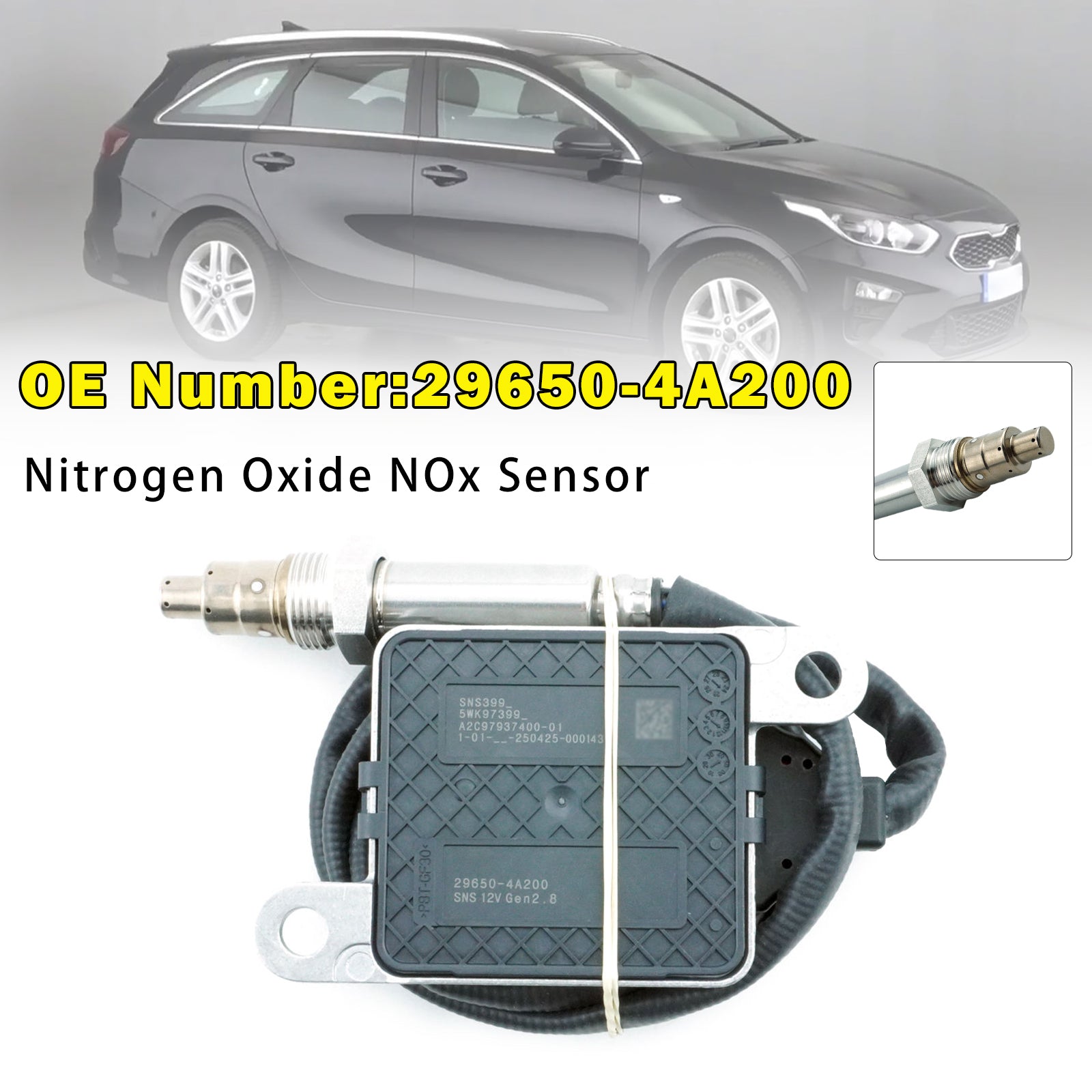 Nitrogen Oxide NOx Sensor 29650-4A200 For Hyundai Grand Starex H-1 H1 2.5L DIESELS