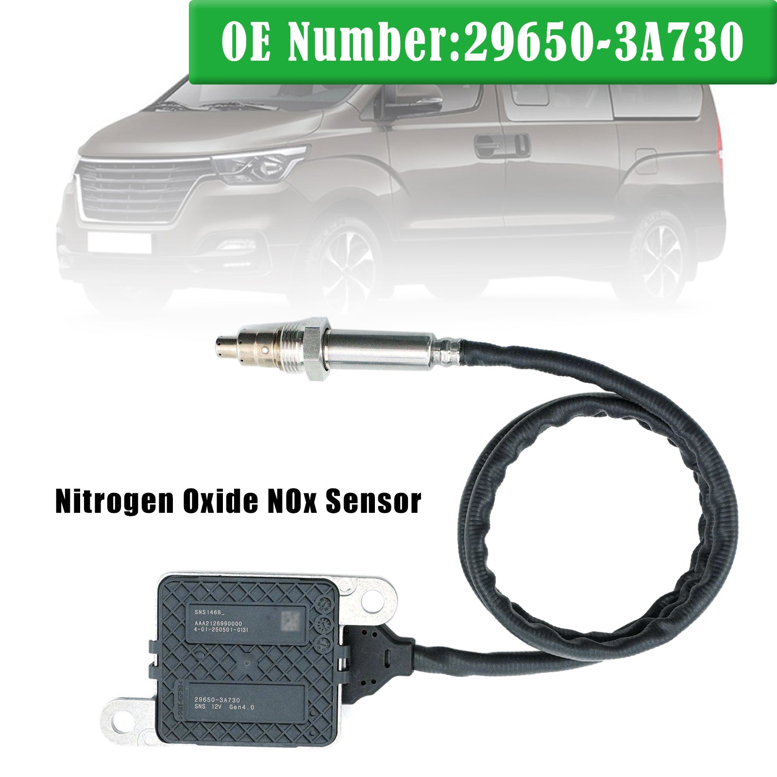 Nitrogen Oxide NOx Sensor 29650-3A730 SNS146B For Hyundai H1 Starex 2018-