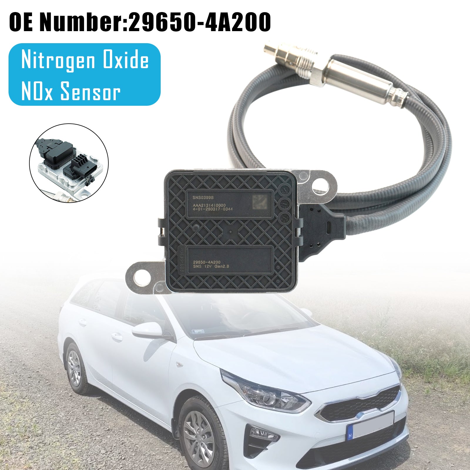 Nitrogen Oxide NOx Sensor 29650-4A200 For Hyundai Grand Starex H-1 H1 2.5L DIESELS