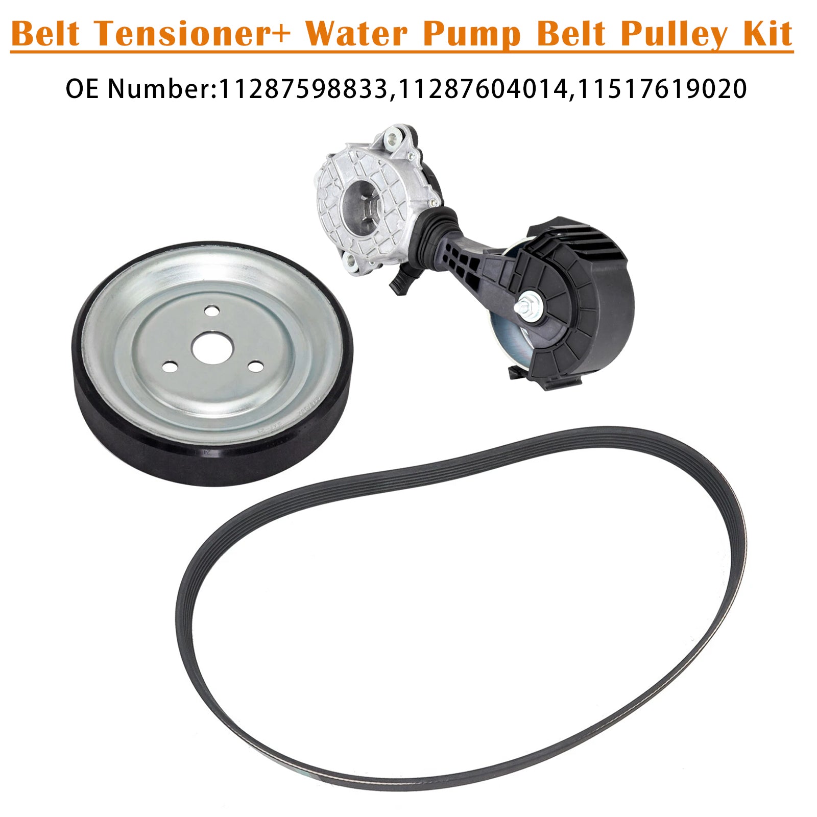 Belt Tensioner+ Water Pump Belt Pulley Kit For Mini Cooper Paceman Countryman 11-16