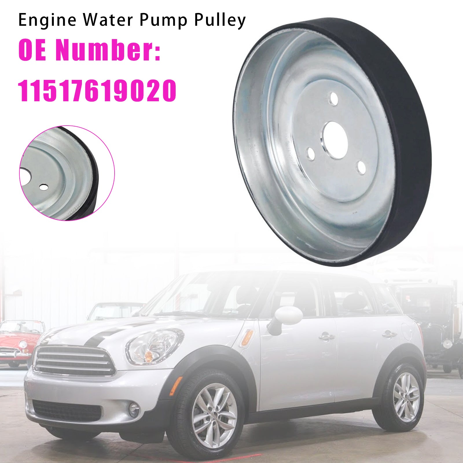 Engine Water Pump Pulley 11517619020 for Mini Cooper Paceman Countryman 11-16