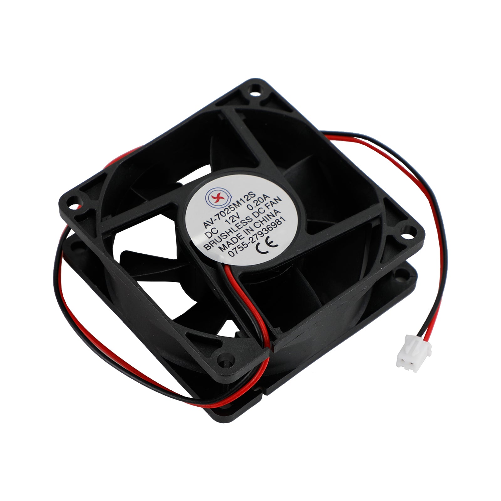 4PCS 12V 0.2A Cooling Computer Fan Ball Bearing 70?ā”?5mm DC Brushless 2 Pin