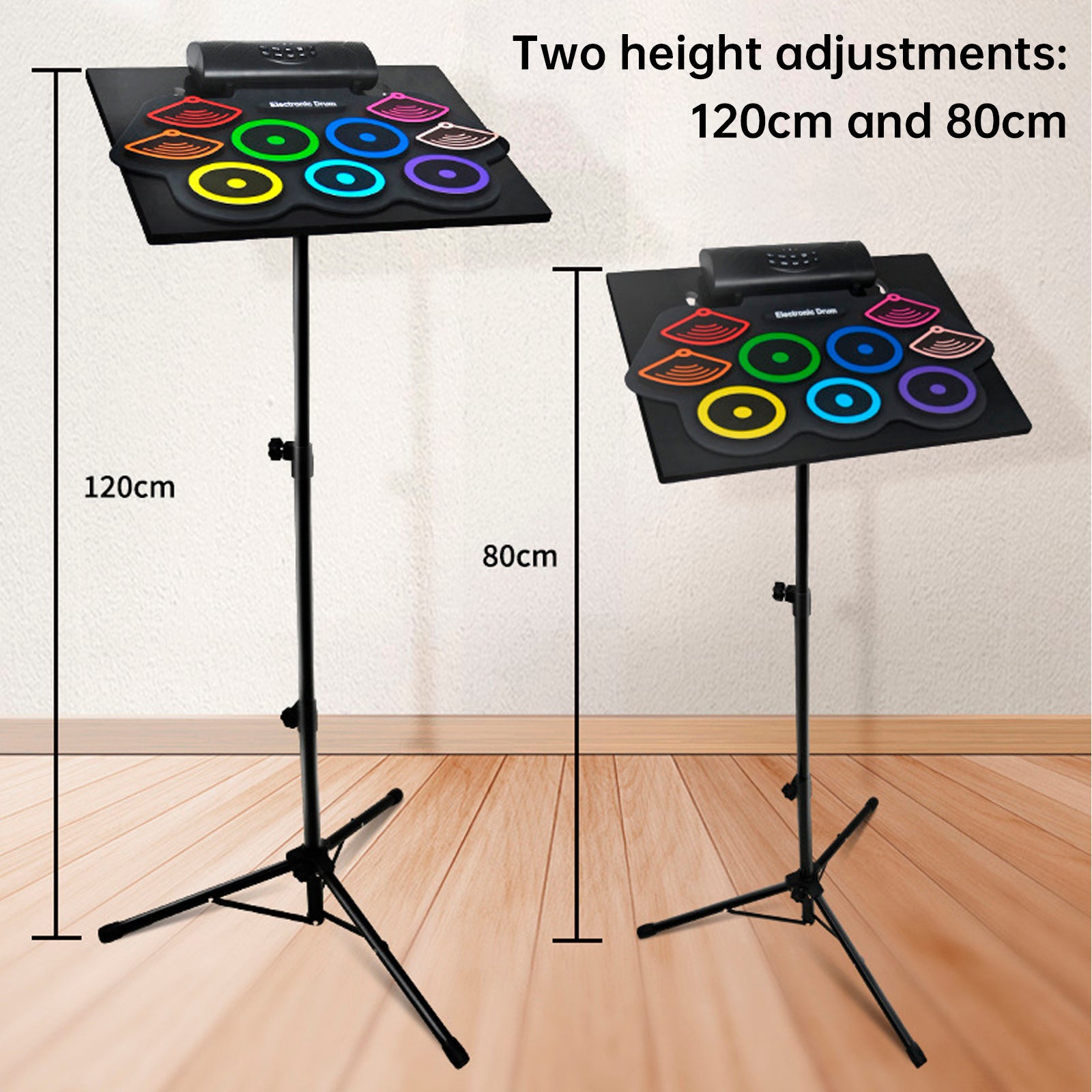 Hand-Rolled Electronic Drum Set Stand Removable Height-Adjustable Drum Stand