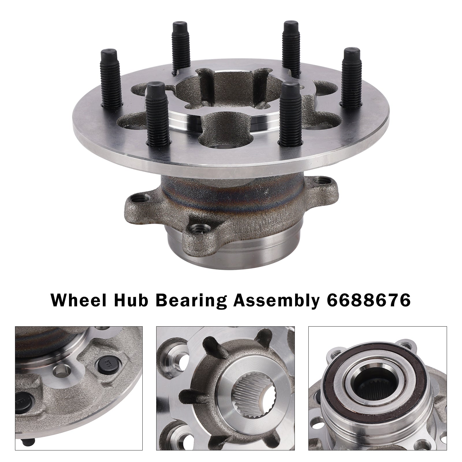 6688676 For Bobcat Wheel Hub Bearing Assembly Toolcat 5600 5610 UW56