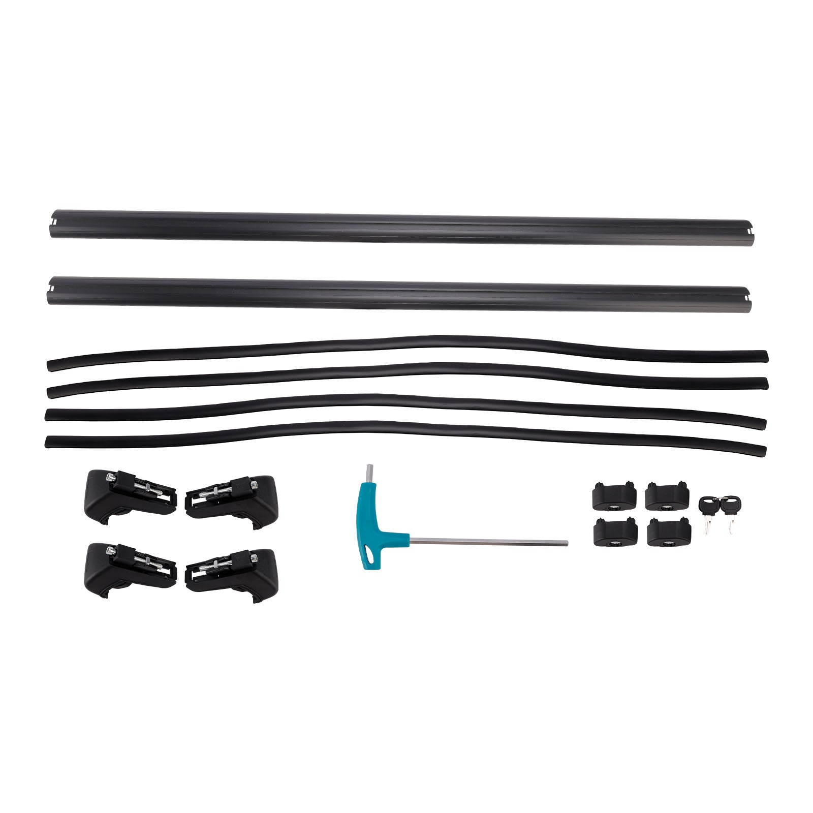 135CM Universal Aluminium Car Roof Rack Luggage Carrier Cross Bar Rail Lockable