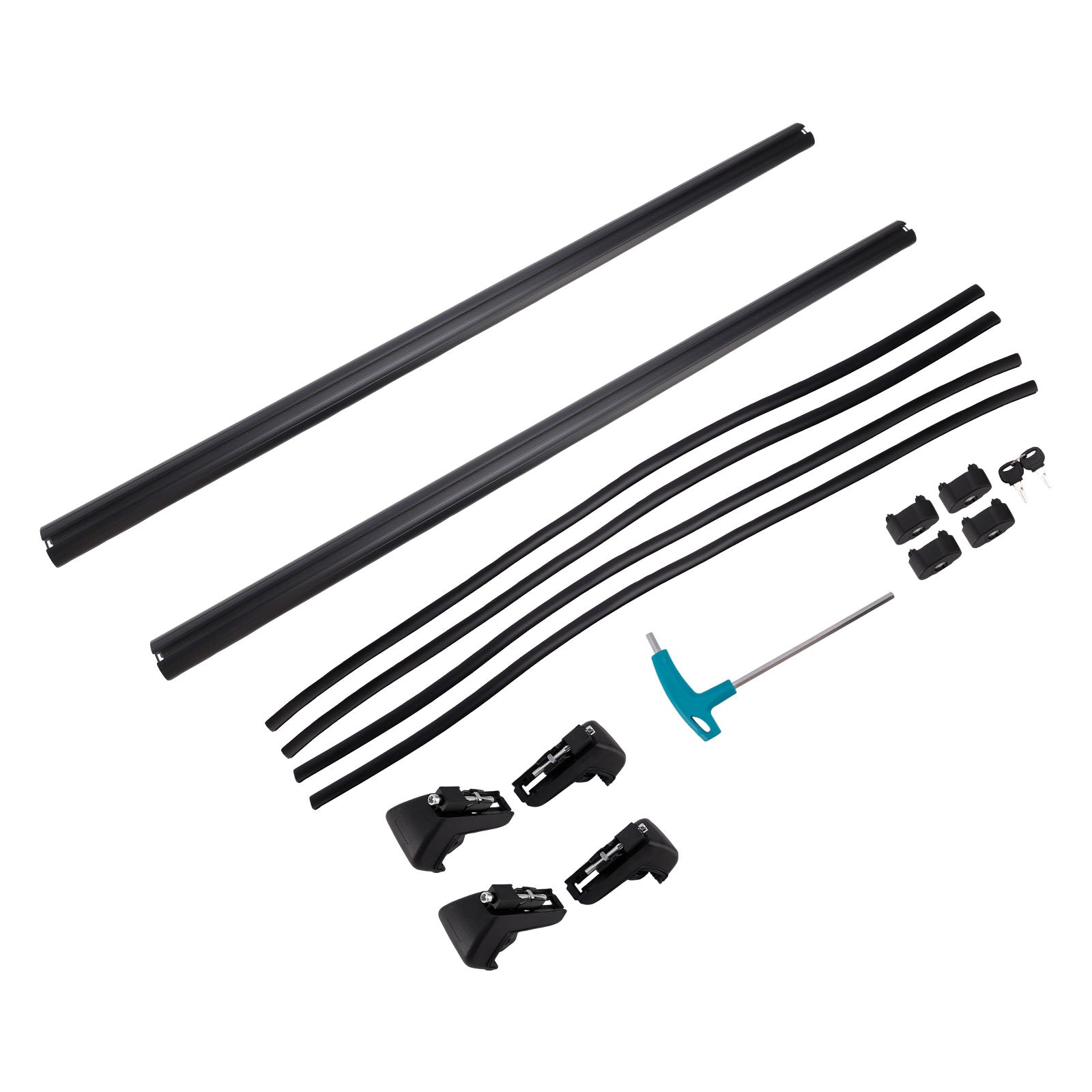 135CM Universal Aluminium Car Roof Rack Luggage Carrier Cross Bar Rail Lockable