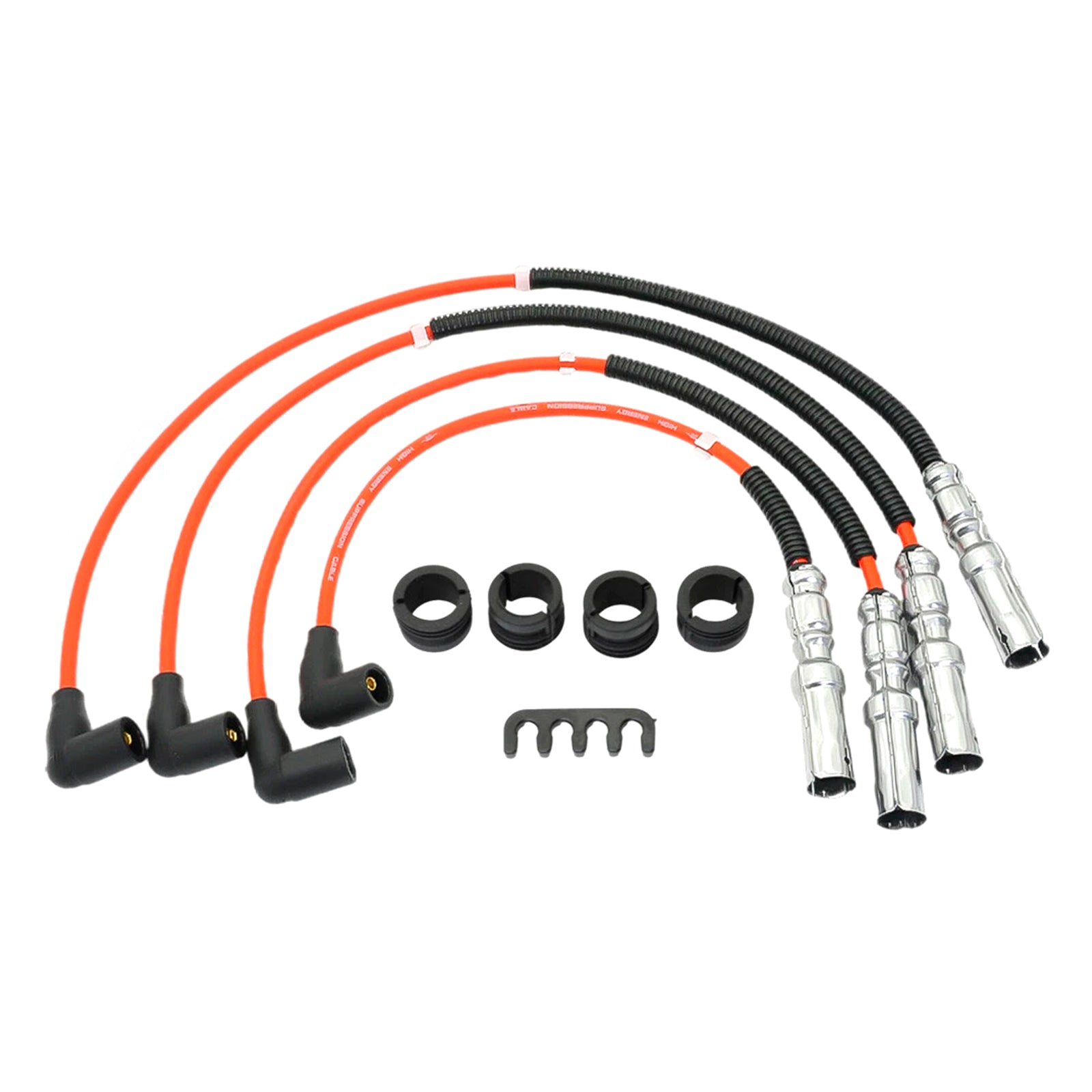 8mm Spark Plug Wire Kit 063905431A For VW Beetle Bora Golf GTI Jetta 2.0L