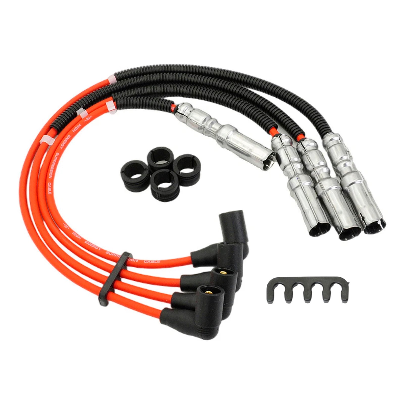 8mm Spark Plug Wire Kit 063905431A For VW Beetle Bora Golf GTI Jetta 2.0L