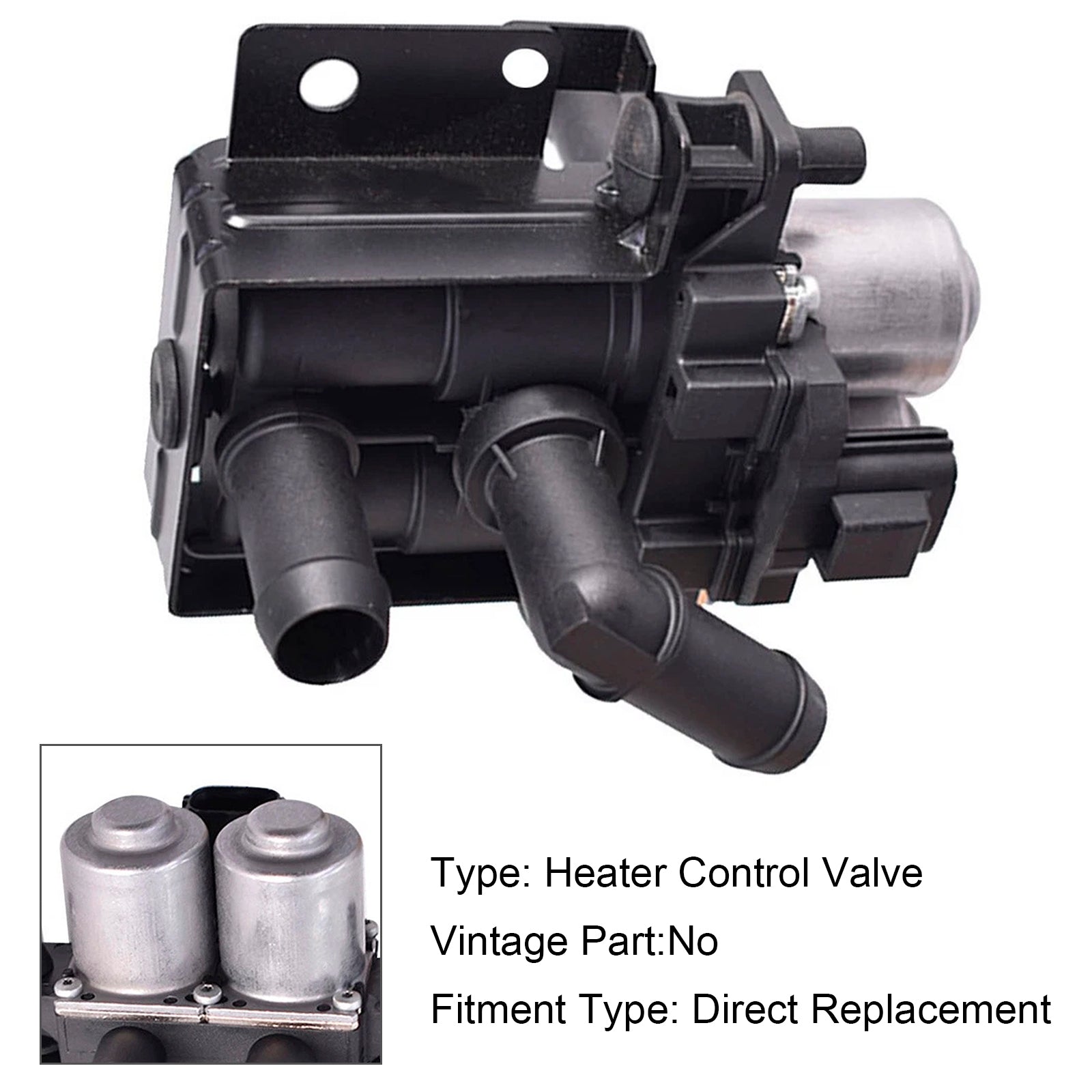 Heater Control Water Valve XR822975 For Jaguar S-Type 3.0L 4.0L 2000-2002