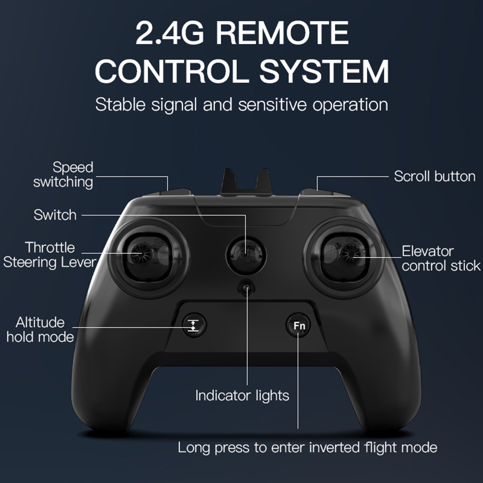 Z68 2.4GHz 6CH Remote Control Future Fighter Brushless With Light 2 Batteries