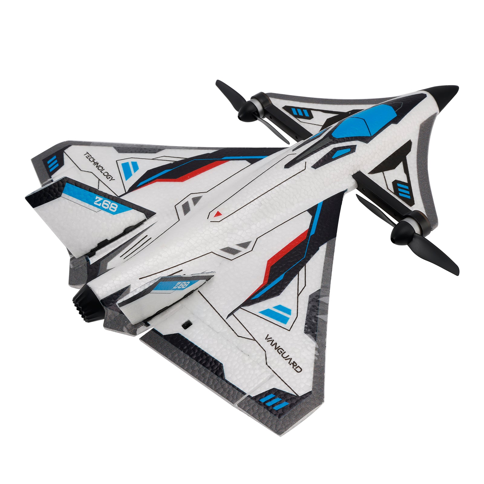 Z68 2.4GHz 6CH Remote Control Future Fighter Brushless With Light 2 Batteries