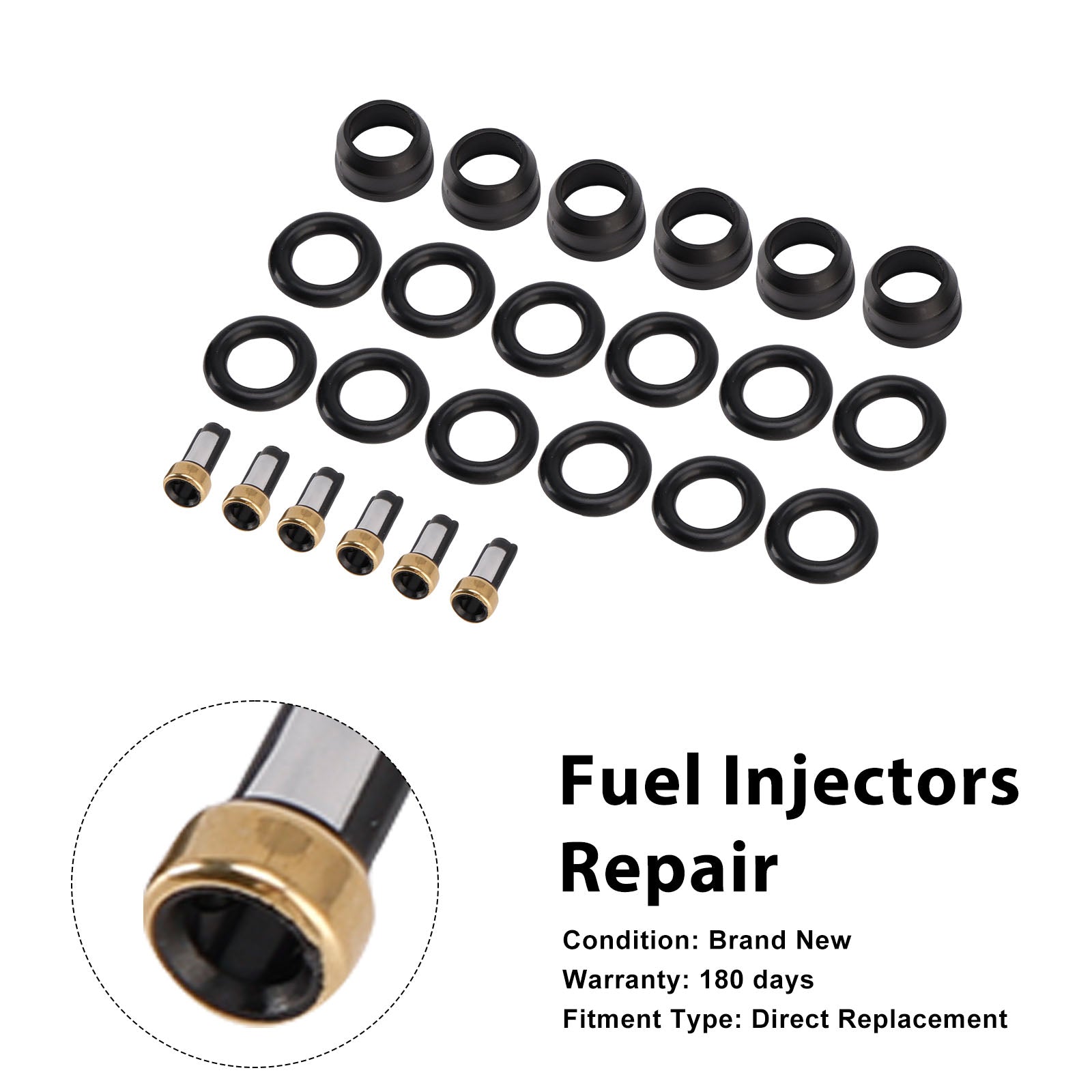 Fuel Injector Seal O-Ring 25166922 Fit Isuzu Amigo 98-00 Fit Rodeo 1998-2004