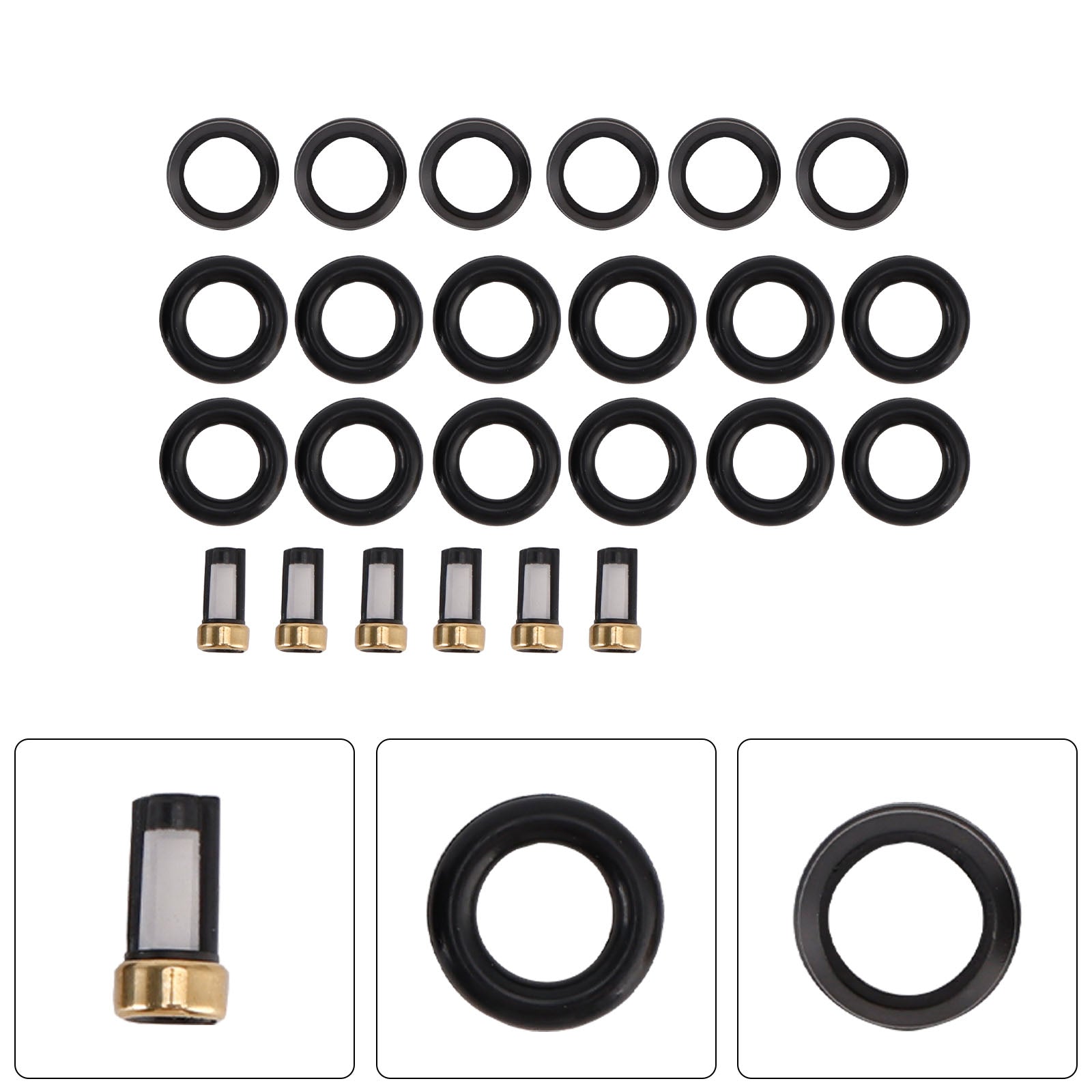 Fuel Injector Seal O-Ring 25166922 Fit Isuzu Amigo 98-00 Fit Rodeo 1998-2004