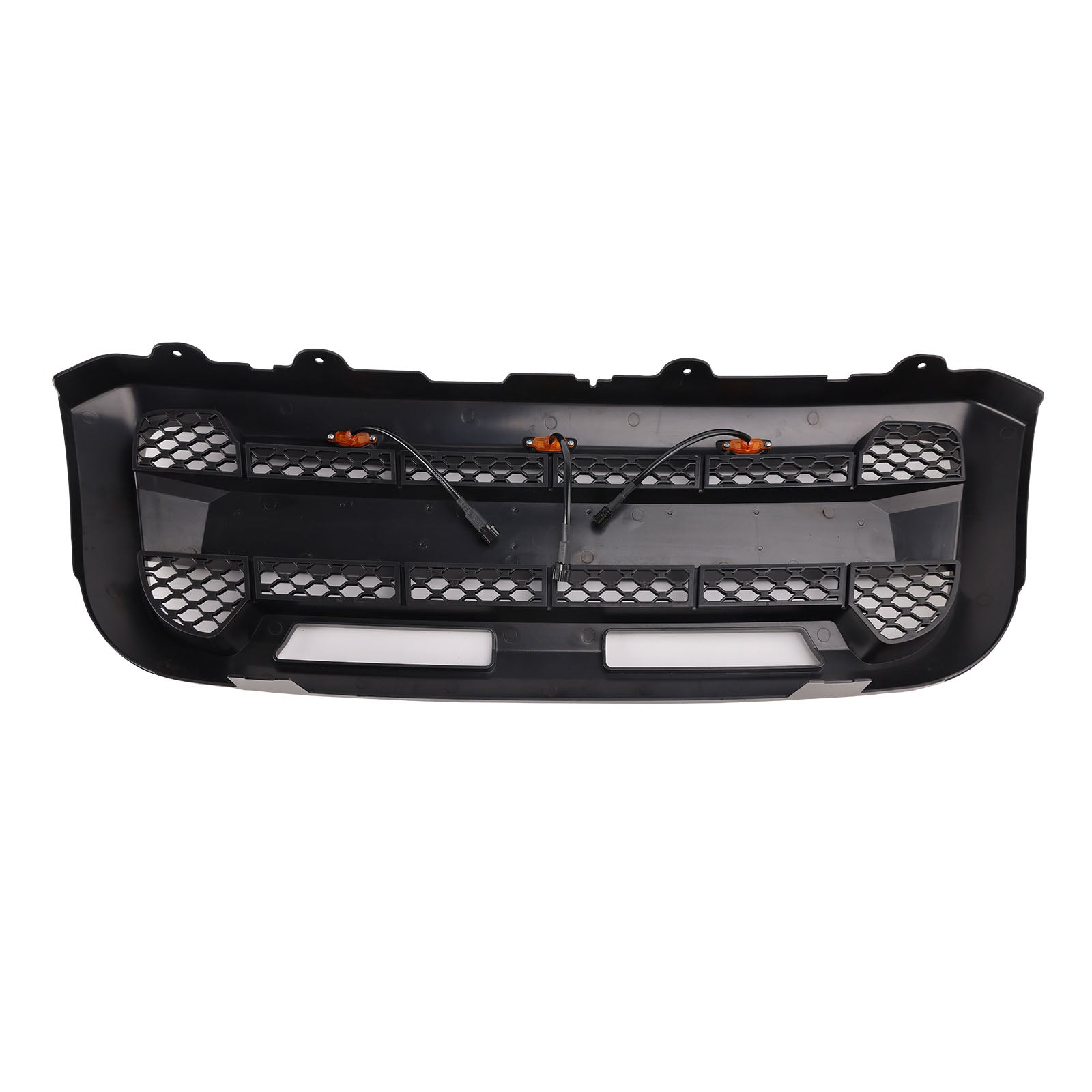 Matt Black Front Bumper Grille Grill Fit Ford Ranger 2004-2011 With LED Light