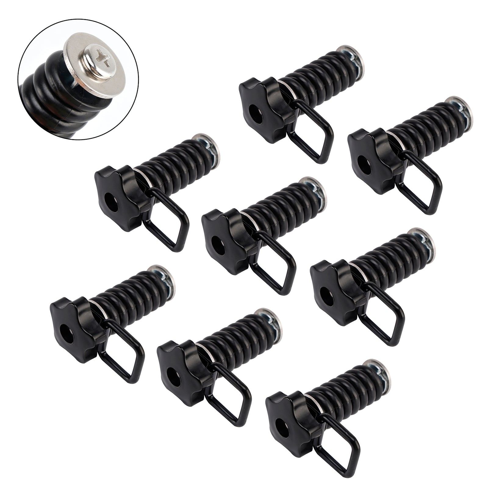 8X Tie Down Anchors Flexible Loop Lock & Ride For Polaris Rzr Sportsman 13-25