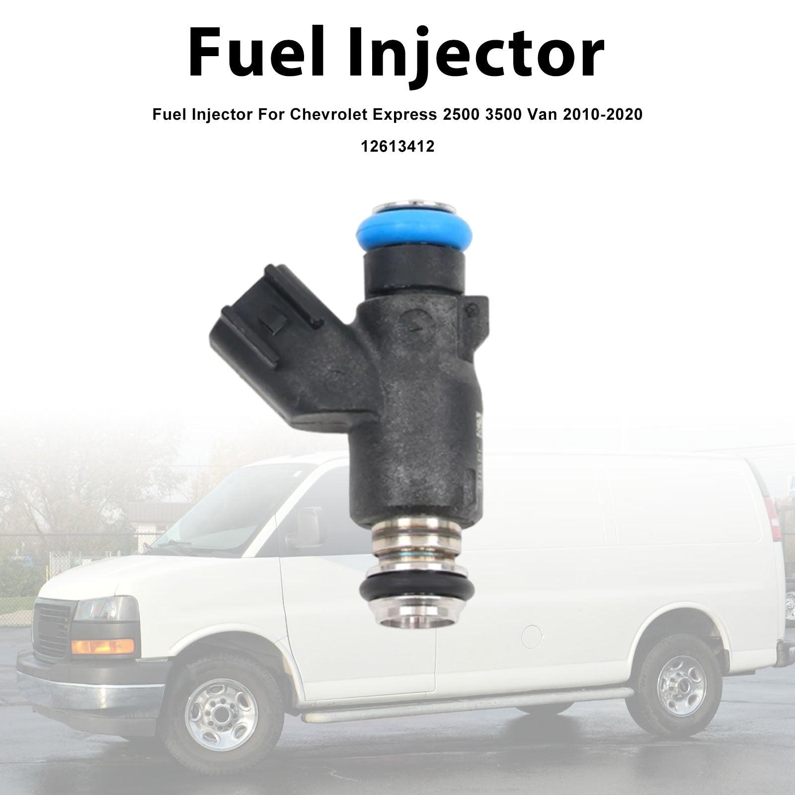 1Pcs Fuel Injector For Chevrolet Express 2500 3500 Van 2010-2020 12613412