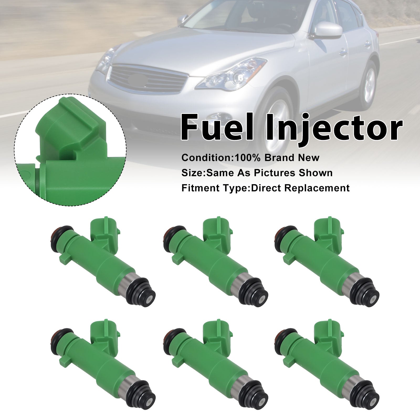 6Pcs Fuel Injector For Infiniti EX35 For Nissan Altima 07-18 16600-jk20a
