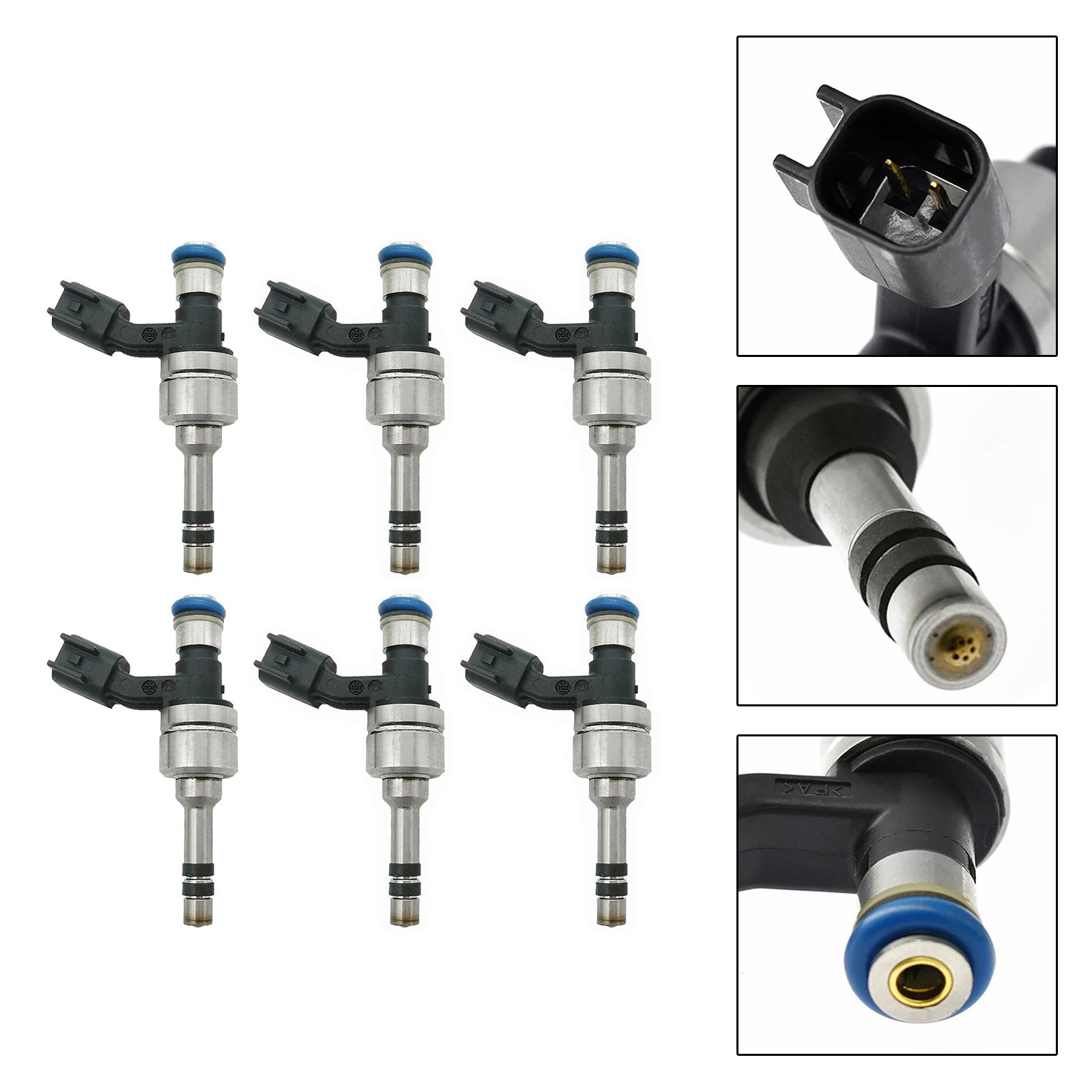 6Pcs Fuel Injector For Cadillac CTS SRX For GMC Terrain 2010-11 12629927