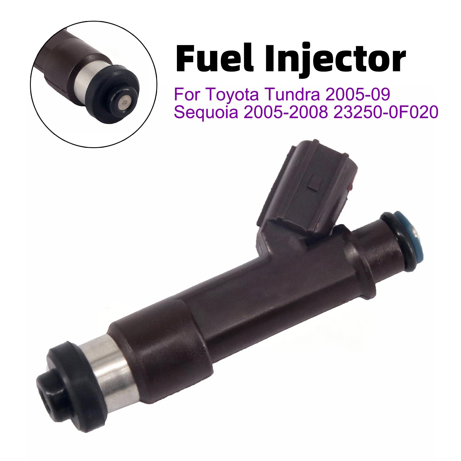 1Pcs Fuel Injector For Toyota Tundra 2005-09 Sequoia 2005-2008 23250-0F020