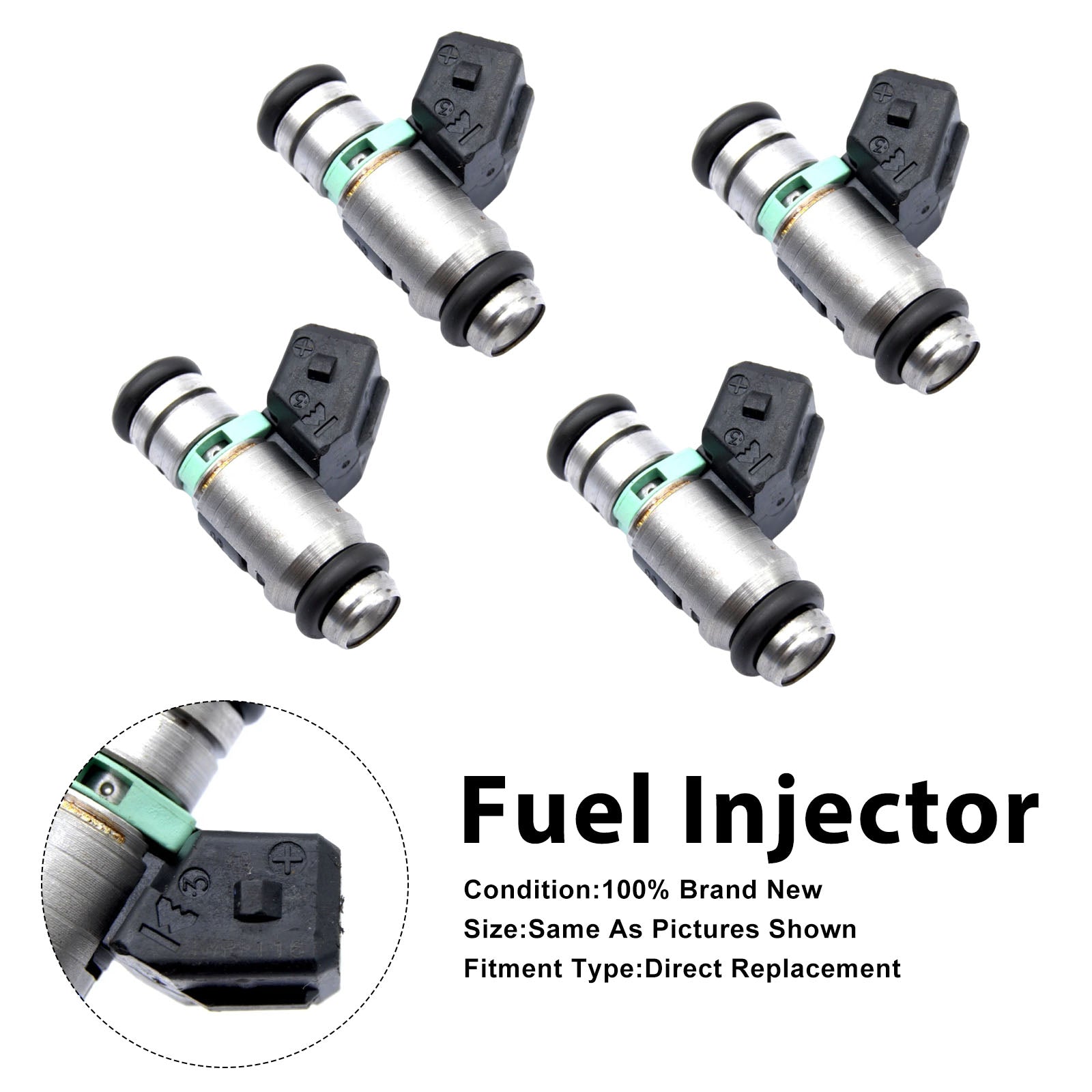 4Pcs Fuel Injector For Fiat Doblo 2001-2010 Seicento 1999-2010 iwp116