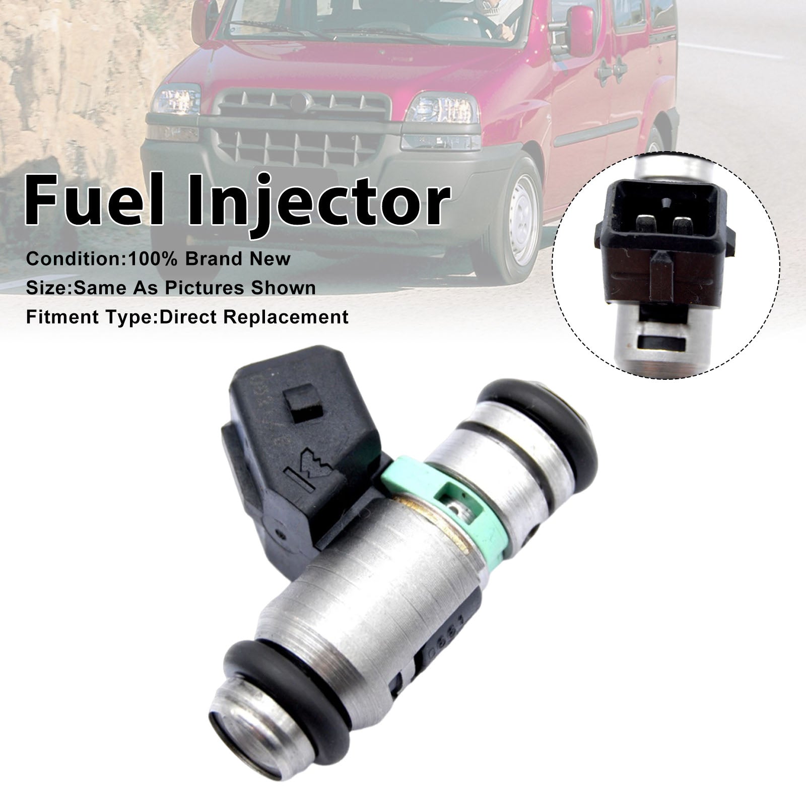 1Pcs Fuel Injector For Fiat Doblo 2001-2010 Seicento 1999-2010 iwp116