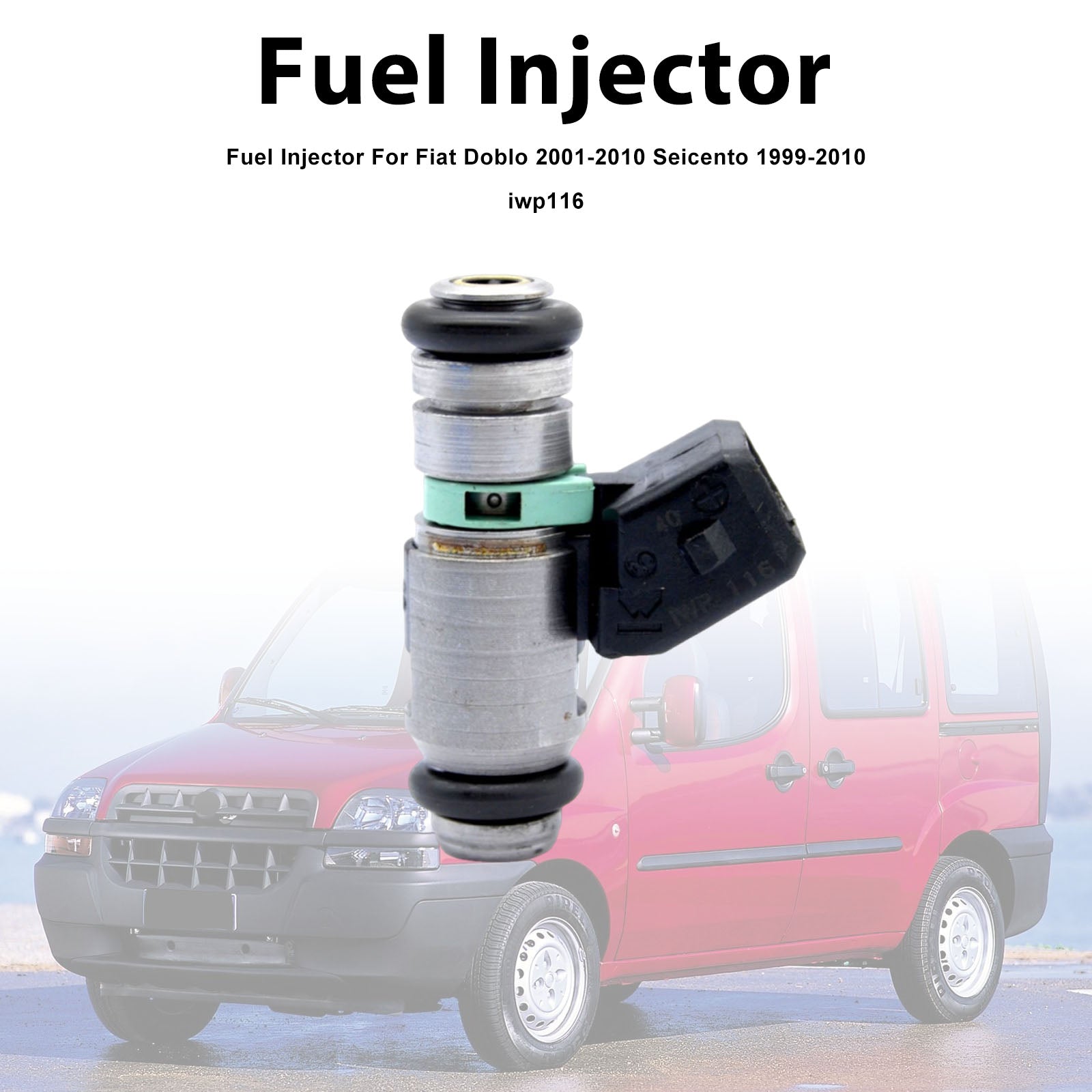 1Pcs Fuel Injector For Fiat Doblo 2001-2010 Seicento 1999-2010 iwp116