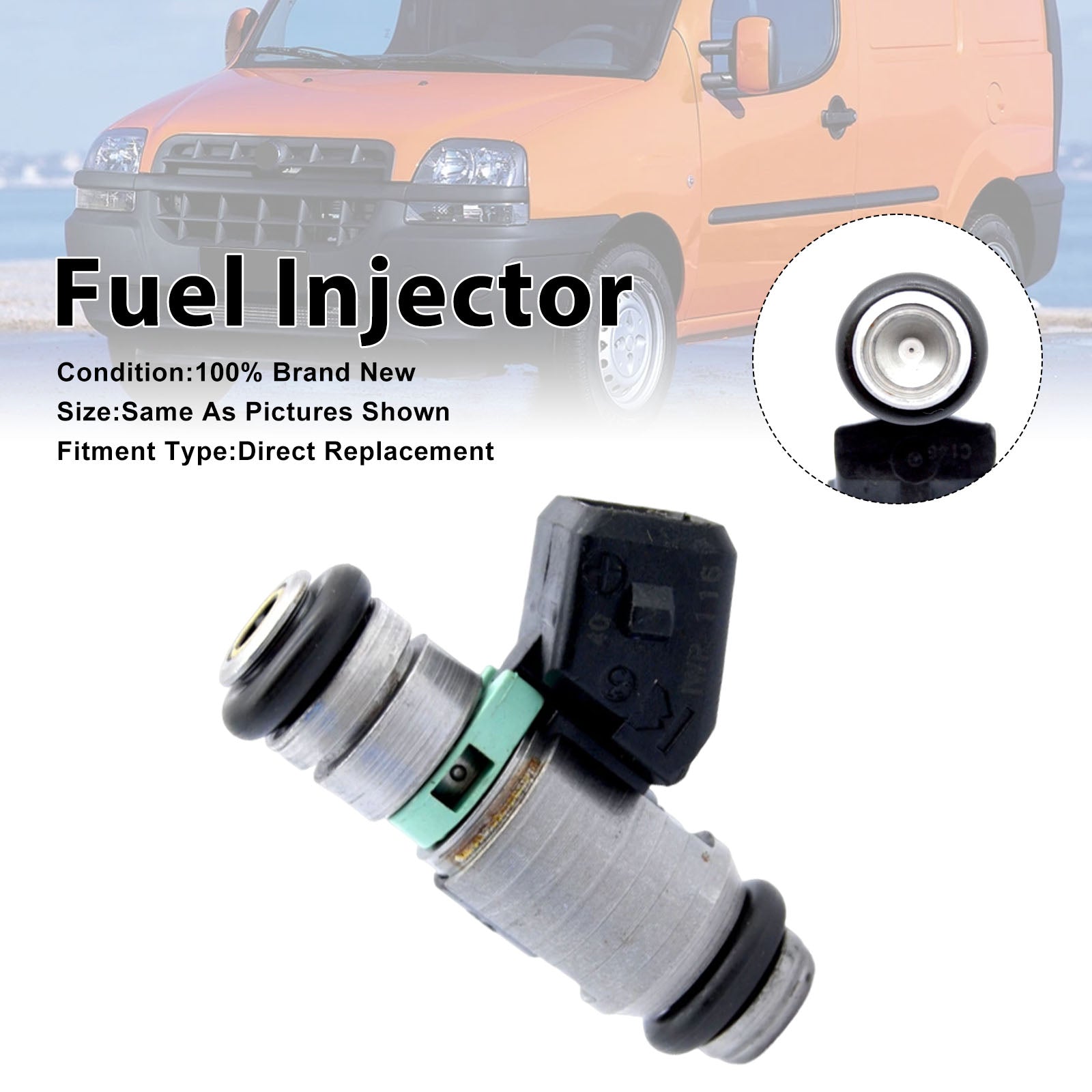 1Pcs Fuel Injector For Fiat Doblo 2001-2010 Seicento 1999-2010 iwp116