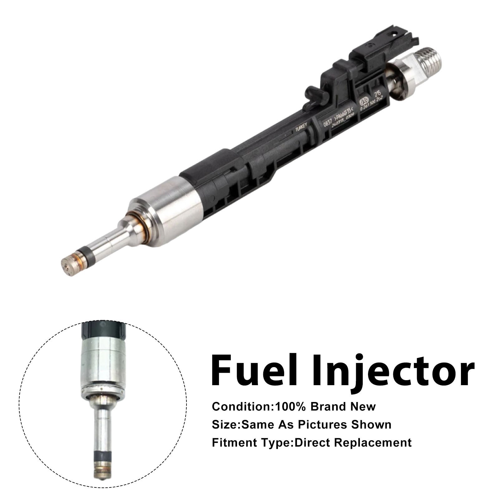 1Pcs Fuel Injector For BMW F10/F11 13-17 F06/F12/F13 2012-2018 0261500186