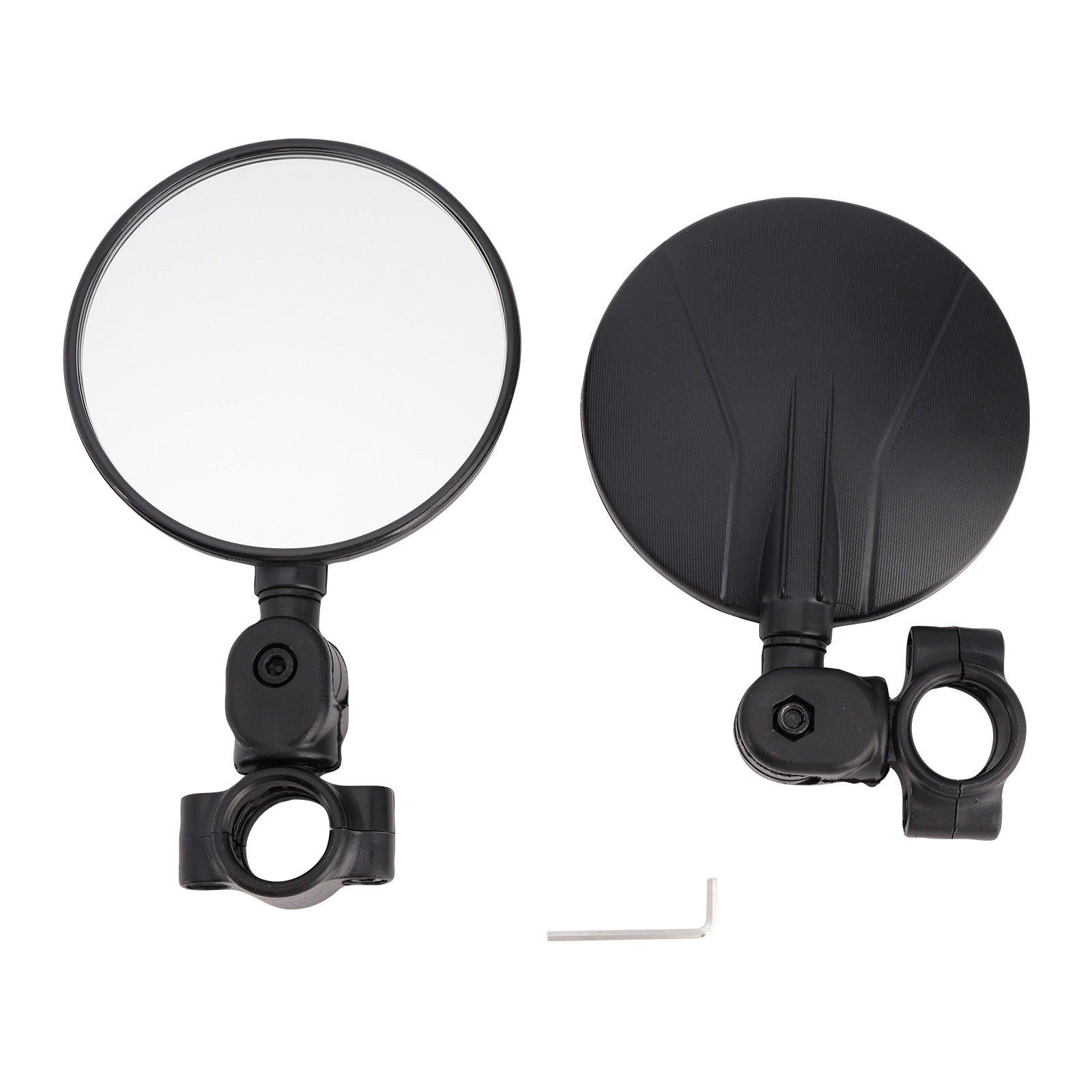 Black Adjustable Handlebar Mirror Folding Mirrors For 22-24 mm Enduro Handle bar