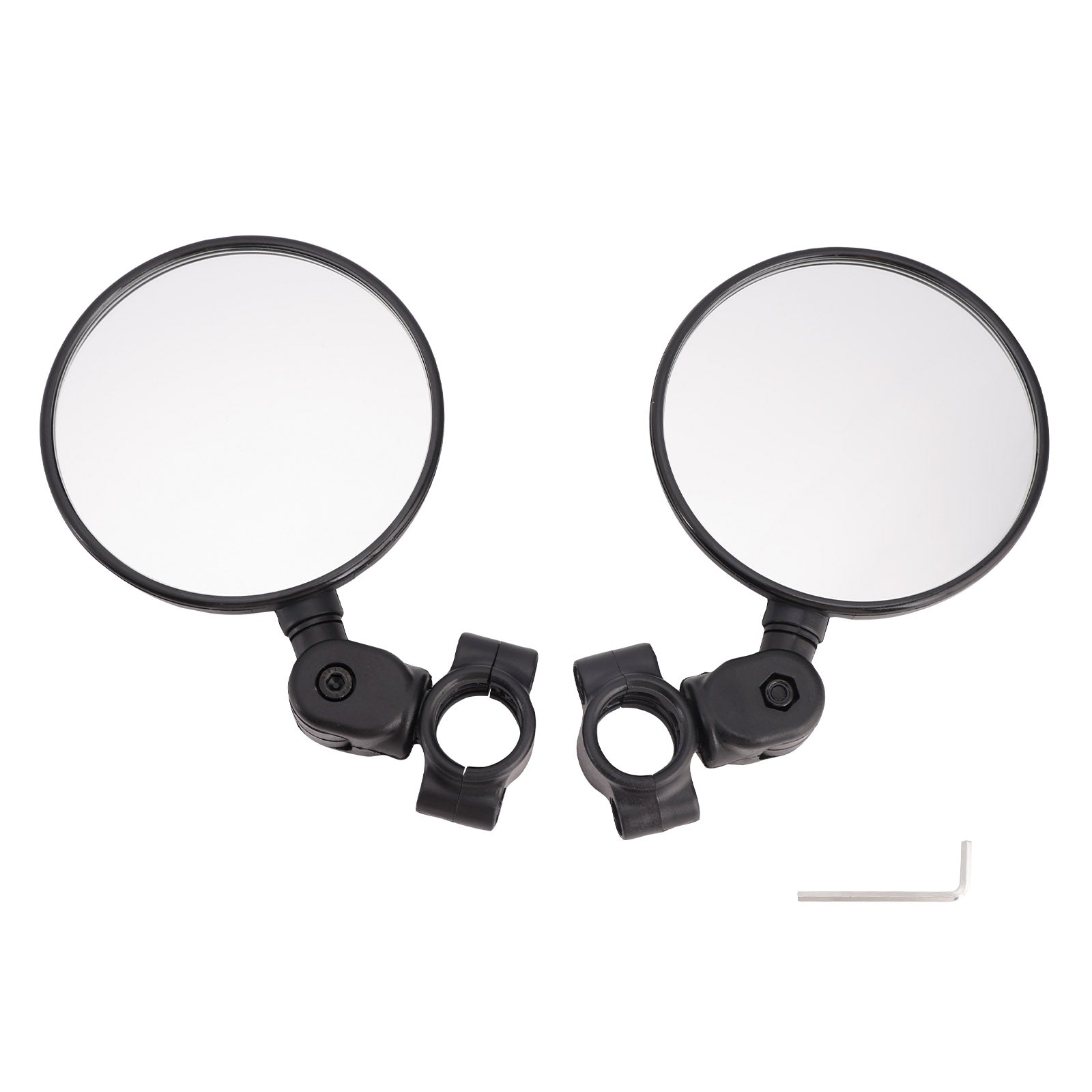 Black Adjustable Handlebar Mirror Folding Mirrors For 22-24 mm Enduro Handle bar