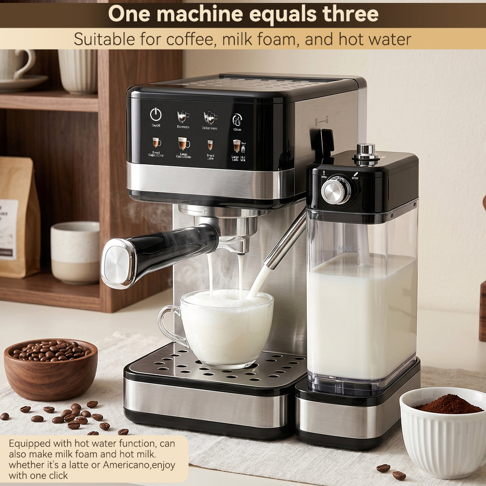 20 Bar Espresso Machine With Automatic Milk Frother Cappuccino Latte Machines