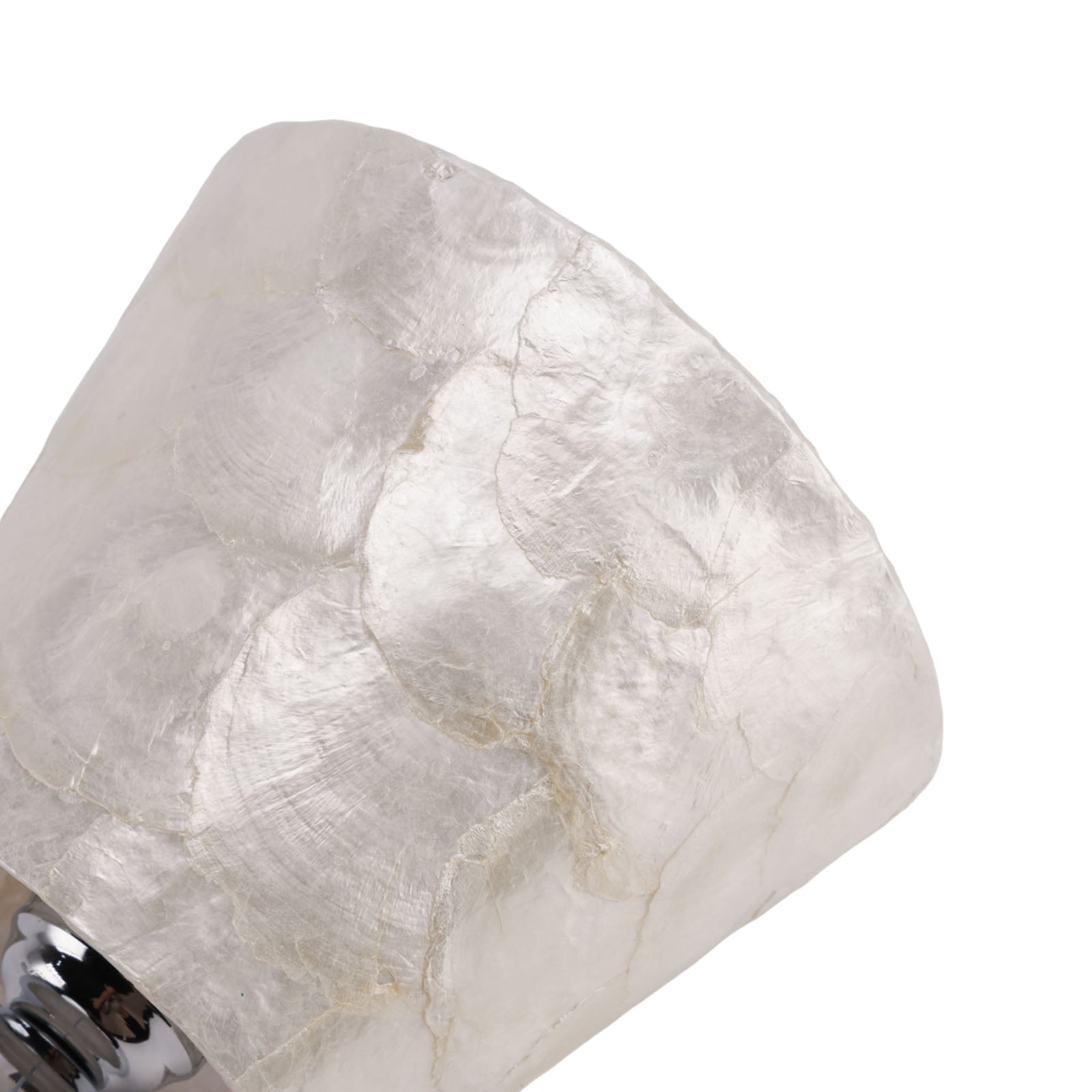 1-light 6.9" Natural Capiz Seashell Pendant Light