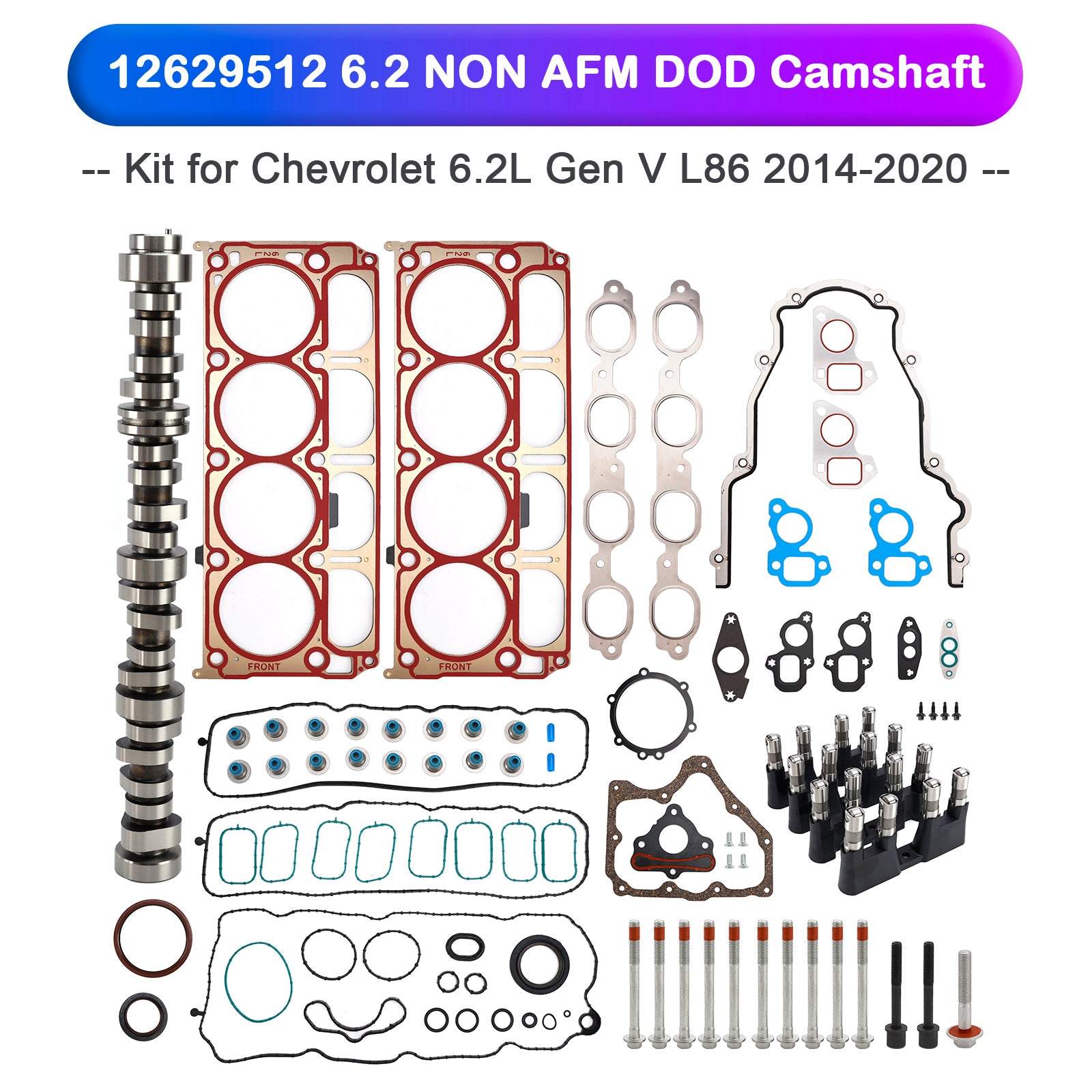 12629512 6.2 NON AFM DOD Camshaft Kit for Chevrolet 6.2L Gen V L86 2014-2020