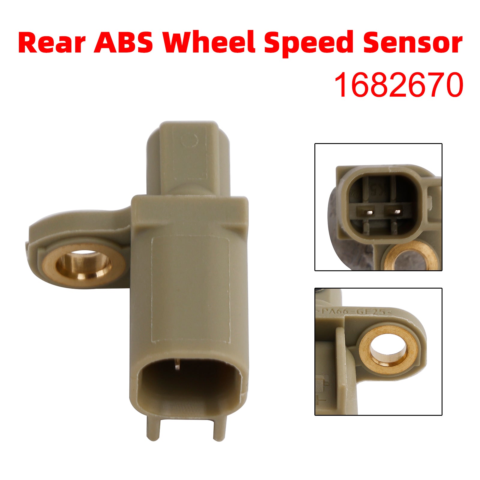 Rear Left or Right ABS Wheel Speed Sensor for Ford Kuga 2.0D 2012 on 1682670