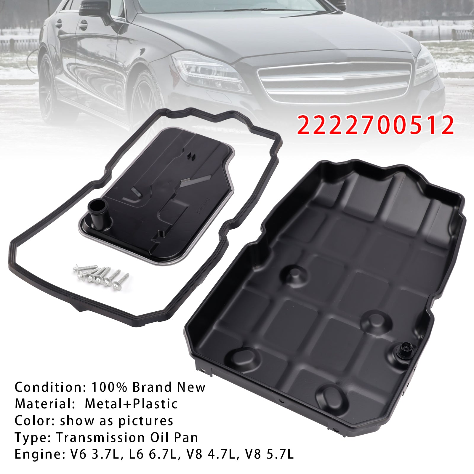 722.9 Transmission Oil Pan W/Gasket??Filter Kit For Benz X218 W203 W212 W166