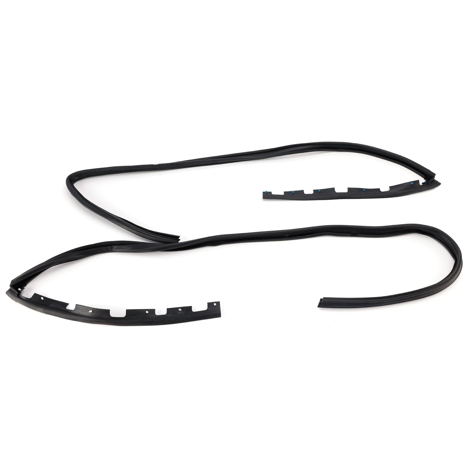 2PCS Front Door Sub Seal Rubber Set For Honda Civic 2Dr 3Dr 1992-1995 Eg6 Eg4