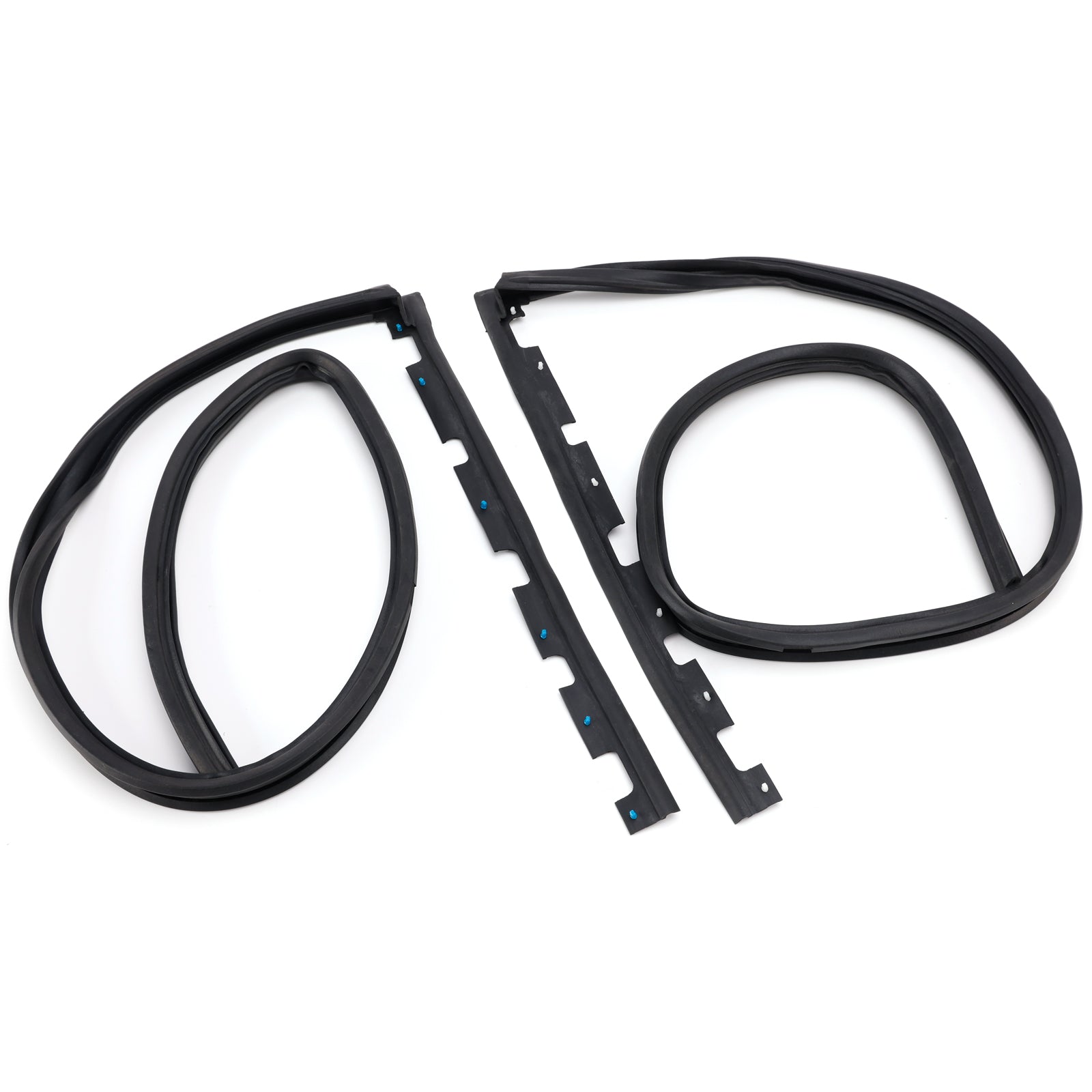 2PCS Front Door Sub Seal Rubber Set For Honda Civic 2Dr 3Dr 1992-1995 Eg6 Eg4
