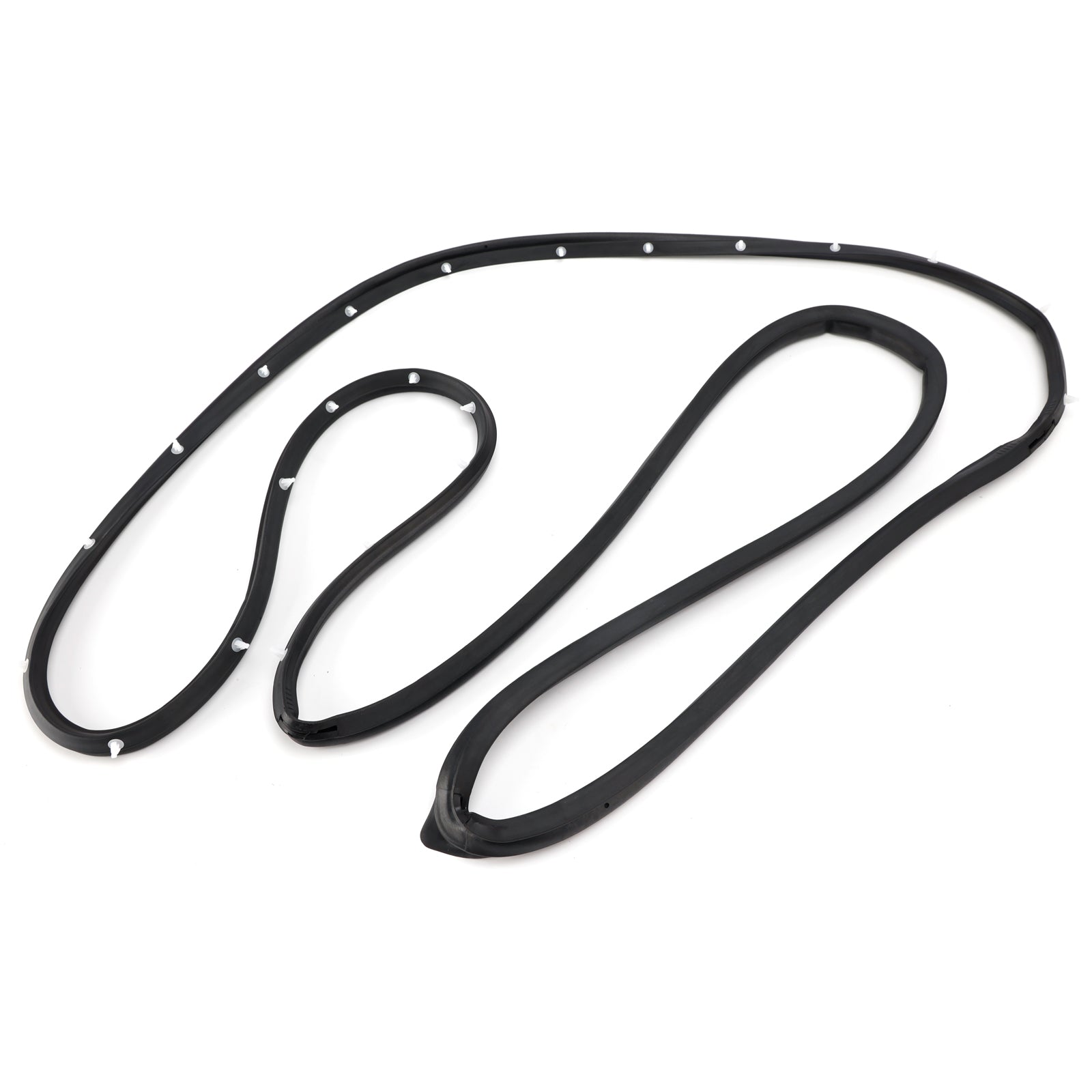 2Pcs Left+Right Front Door Weatherstrip For Toyota Land Cruiser 70 Series