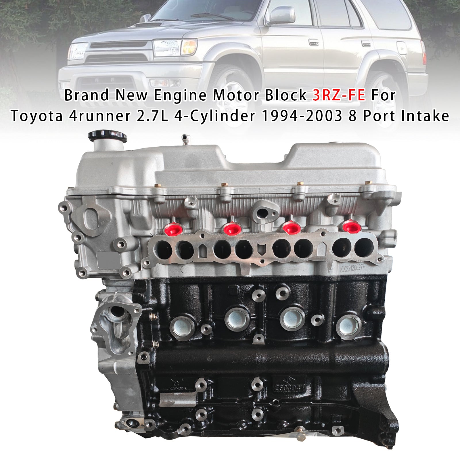 Engine Motor Block 3RZ-FE For 4runner 2.7L 4-Cylinder 1994-2003 8 Port Intake
