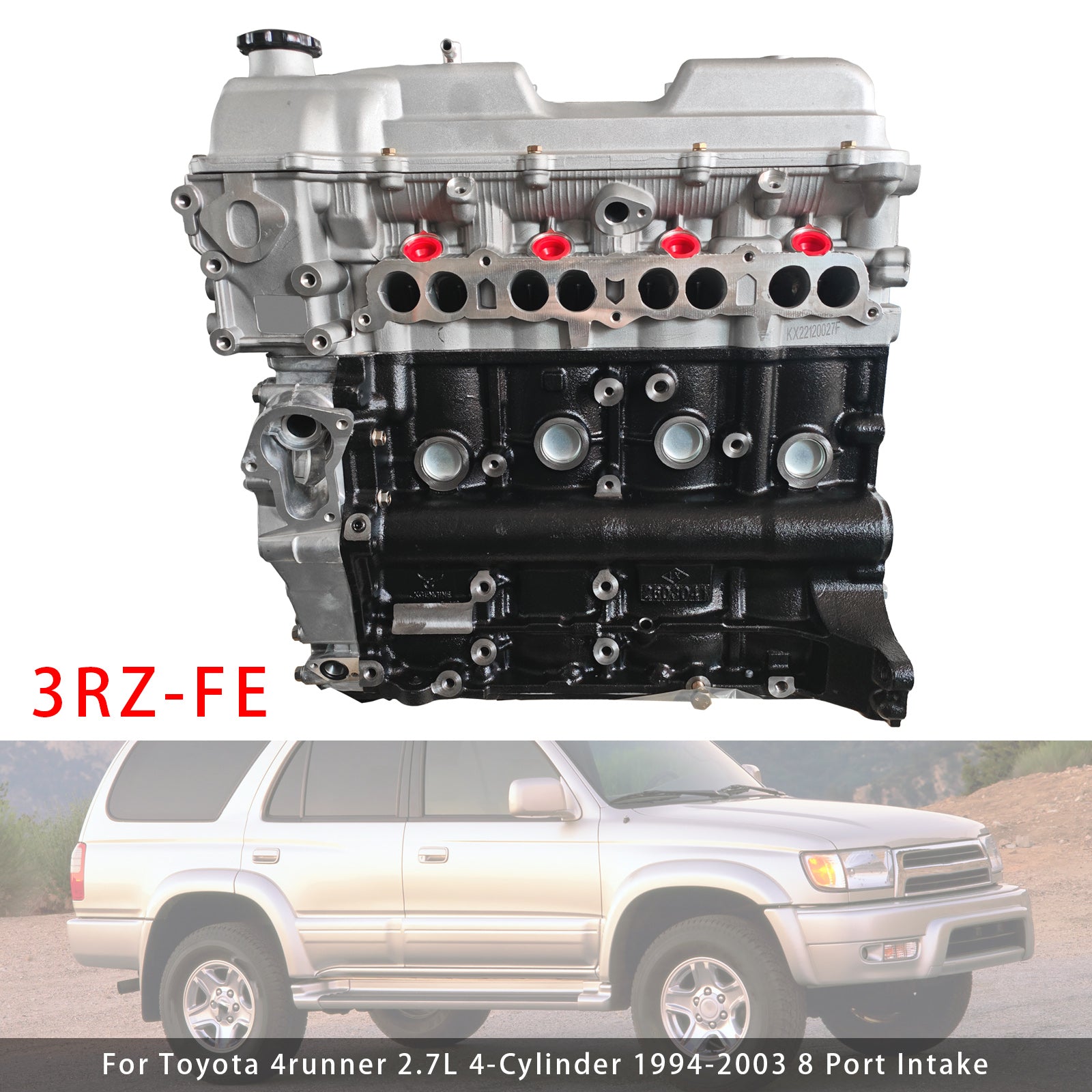 Engine Motor Block 3RZ-FE For 4runner 2.7L 4-Cylinder 1994-2003 8 Port Intake