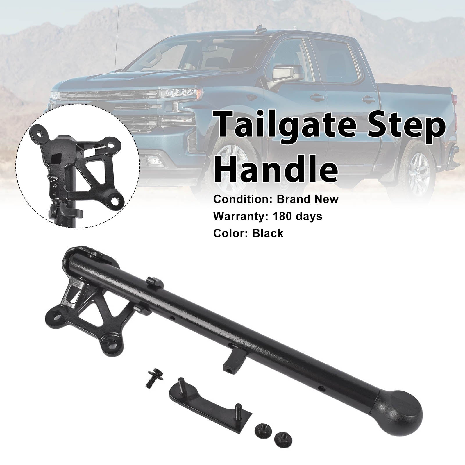 Auxiliary Tailgate Step Handle Fit GMC Sierra 1500 2500 3500 Pickup 2019-2026