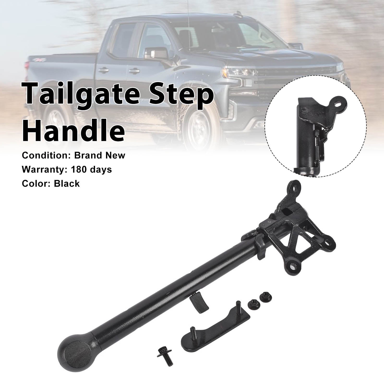 Auxiliary Tailgate Step Handle Fit GMC Sierra 1500 2500 3500 Pickup 2019-2026