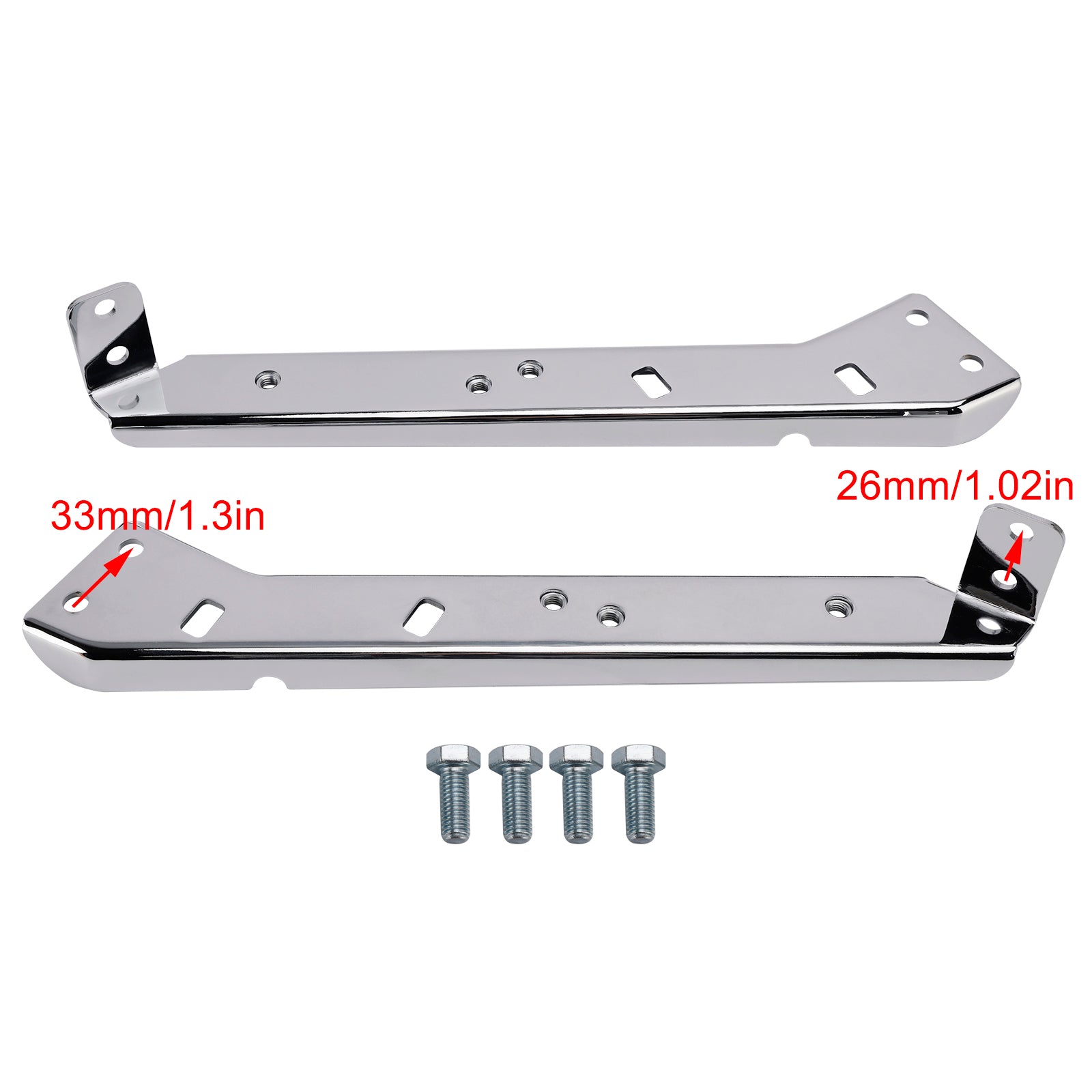 Saddlebag Rail Support Bracket 90718-79C Chrome For Touring Road Glide Flt 85-08