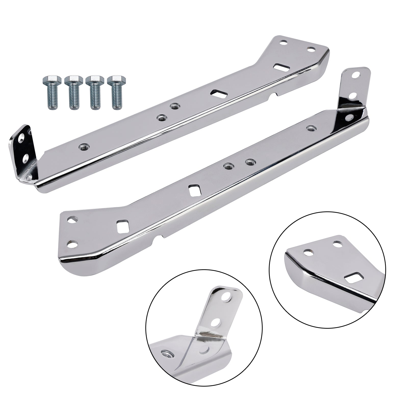 Saddlebag Rail Support Bracket 90718-79C Chrome For Touring Road Glide Flt 85-08