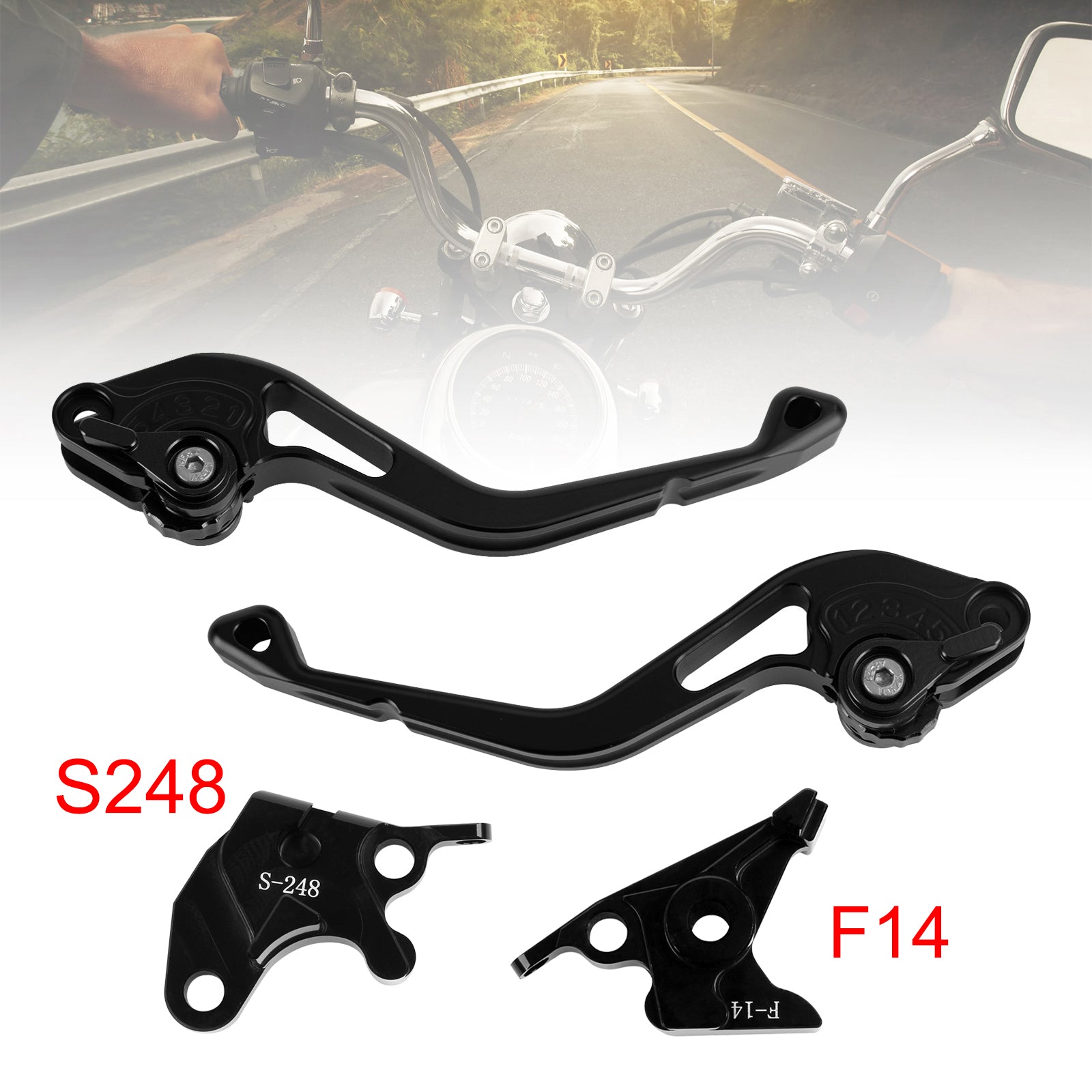NEW Short Clutch Brake Lever fit for Suzuki GSXR600 750 1000 DL650 GSR600 Black