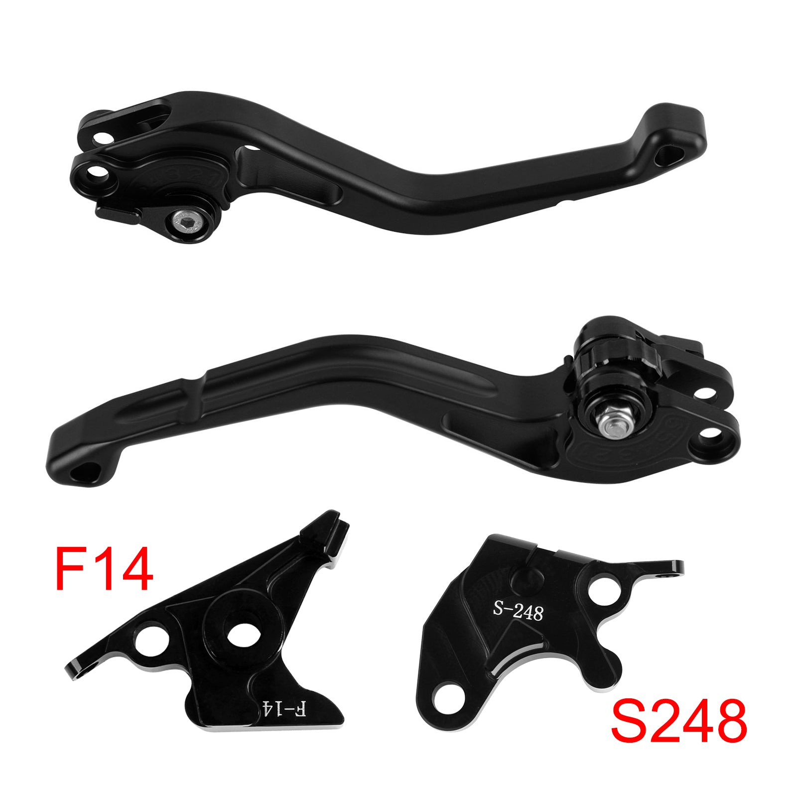 NEW Short Clutch Brake Lever fit for Suzuki GSXR600 750 1000 DL650 GSR600 Black