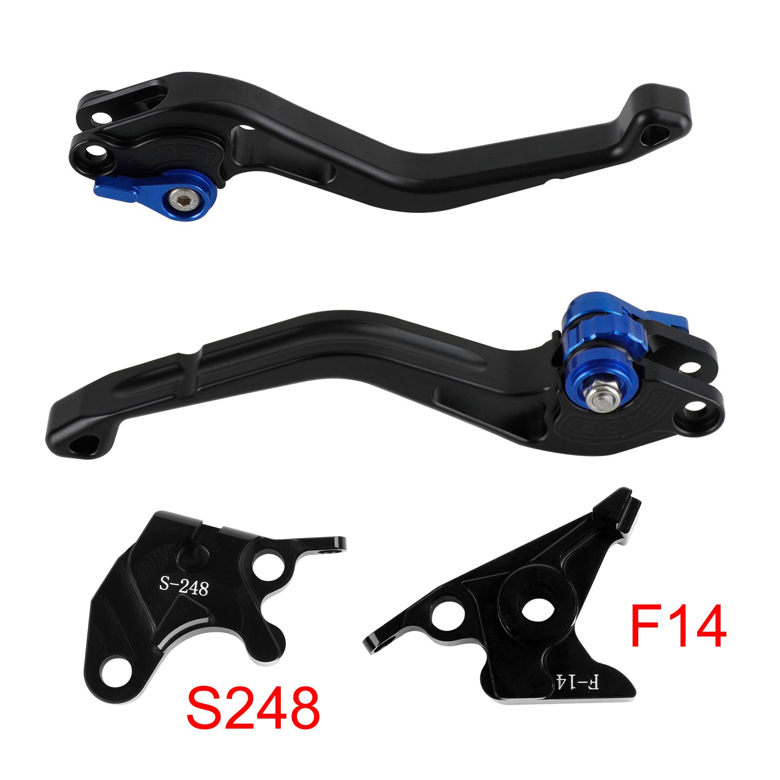 NEW Short Clutch Brake Lever fit for Suzuki GSXR600 750 1000 DL650 GSR600 Blue