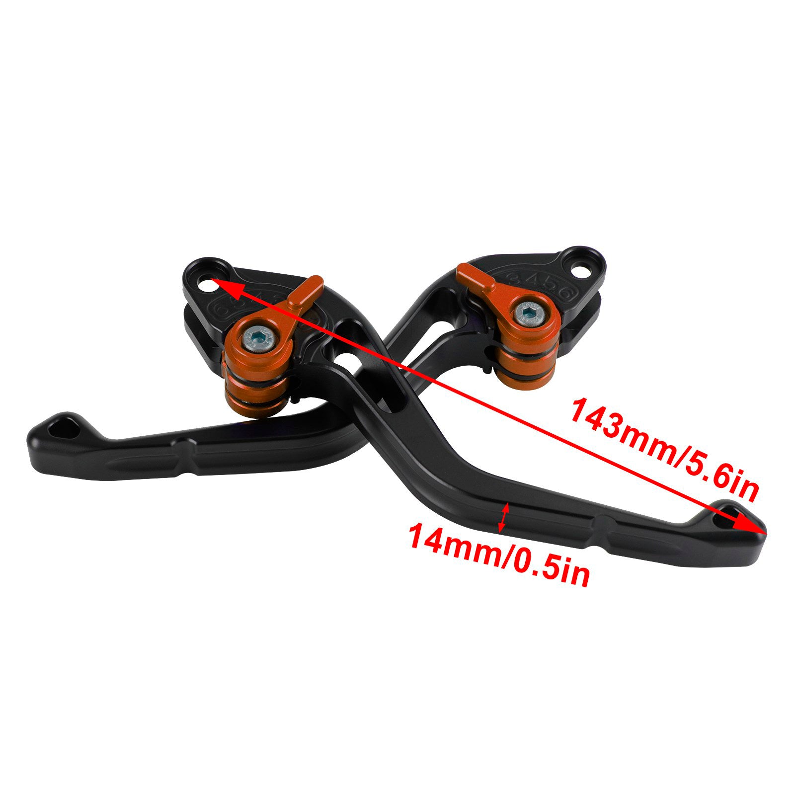 NEW Short Clutch Brake Lever fit for Yamaha FZ6 FAZER XSR 700 900 ABS Orange