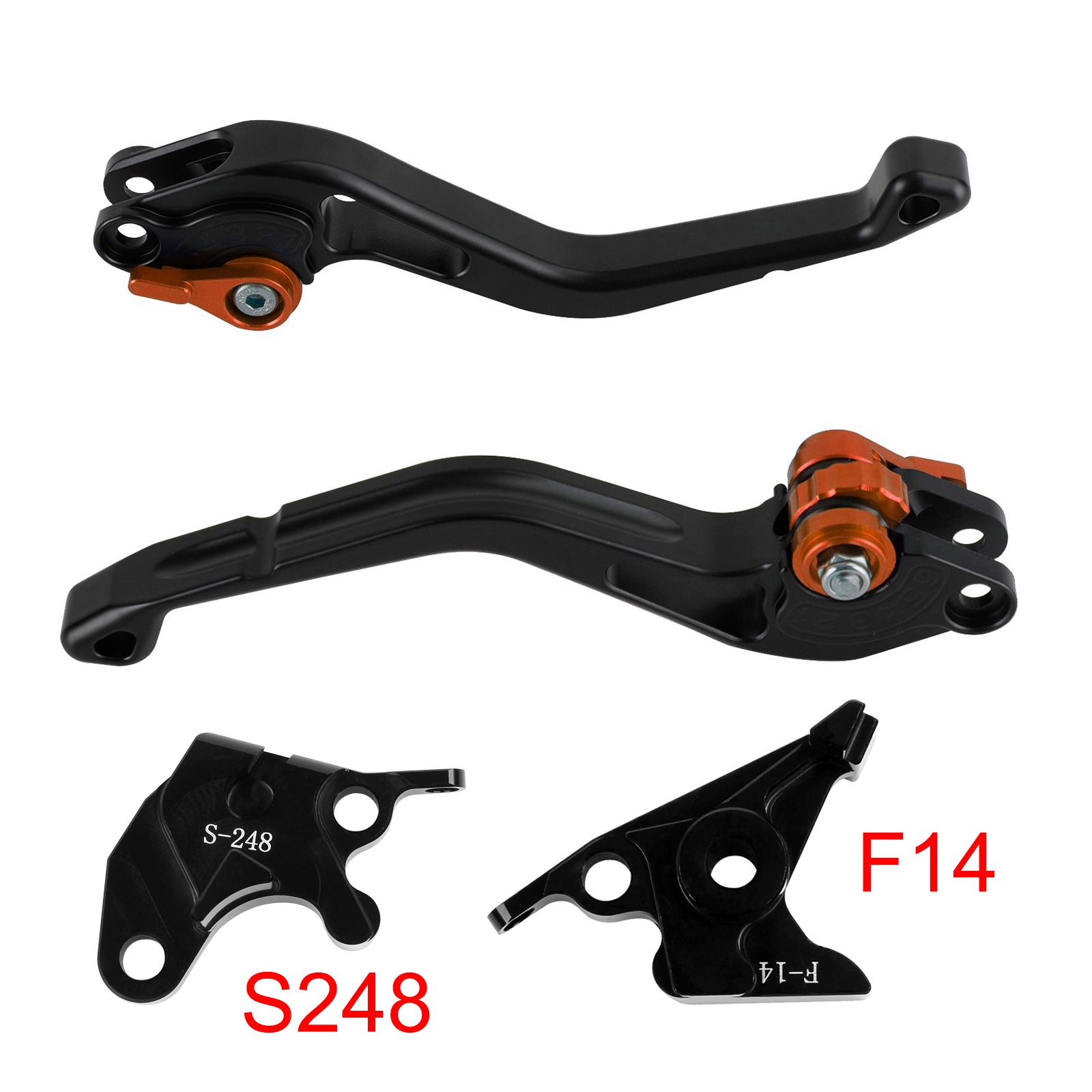 NEW Short Clutch Brake Lever fit for Suzuki GSXR600 750 DL650 GSR600 Orange
