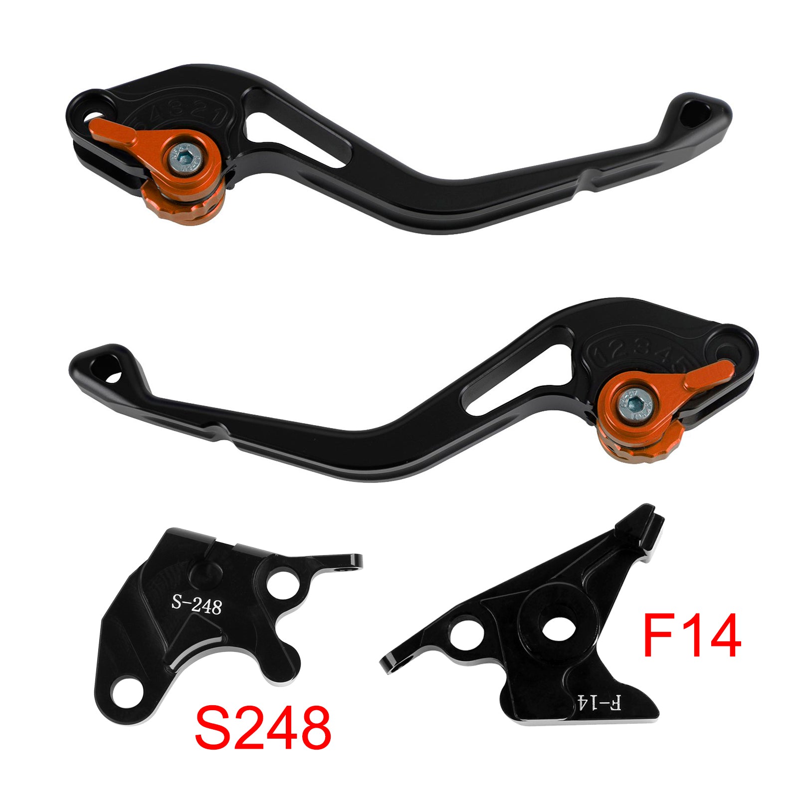 NEW Short Clutch Brake Lever fit for Suzuki GSXR600 750 DL650 GSR600 Orange